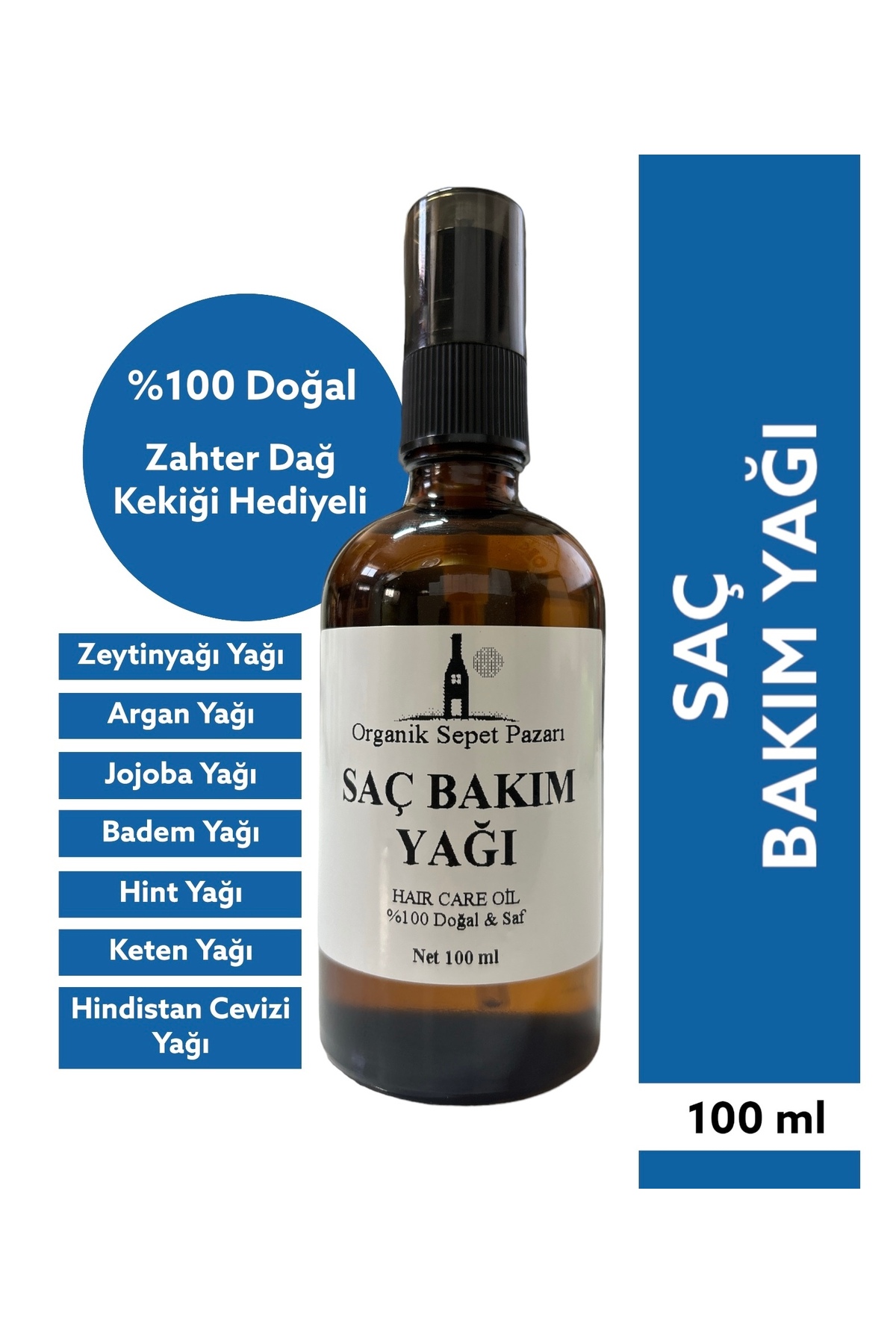 Organik Sepet Pazarı Saç Bakım Maskesi 100 ML Cam Şişe