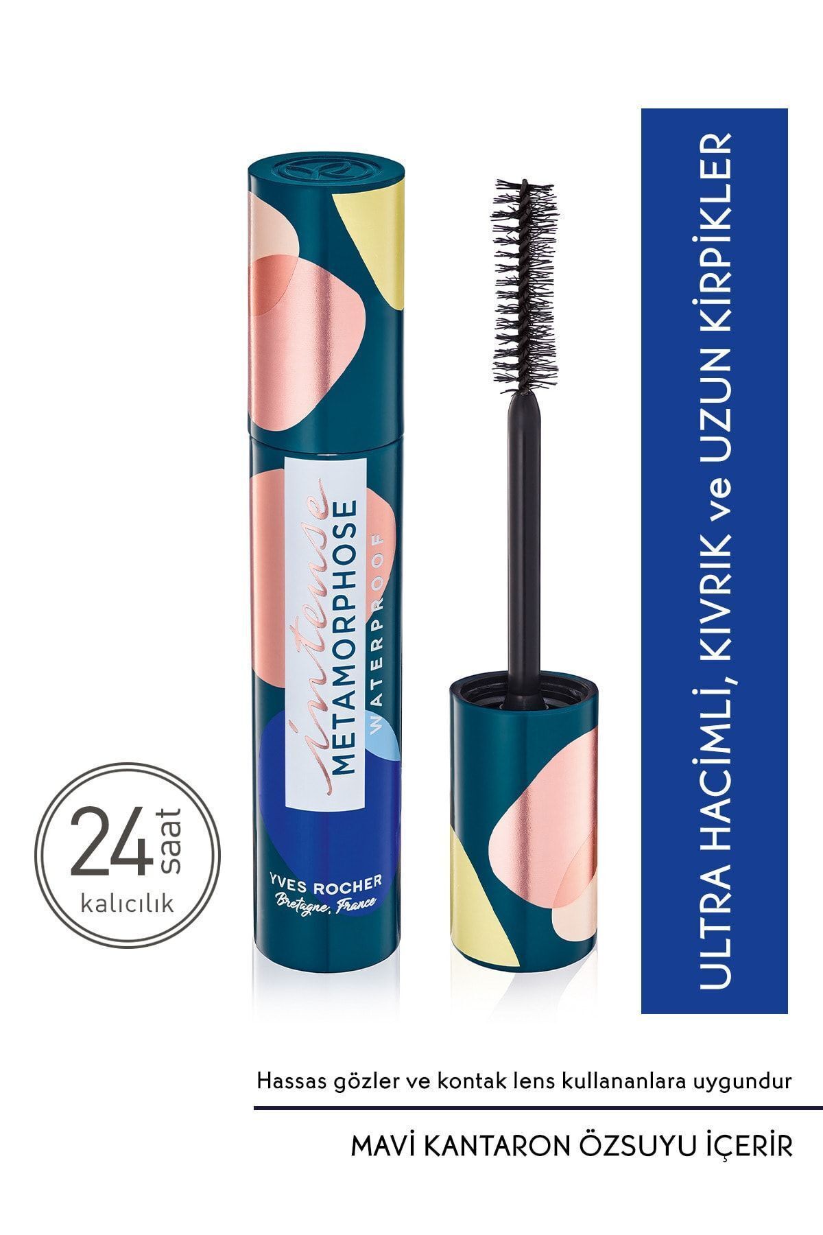 Yves Rocher Yoğun Hacim Veren Uzatıcı Maskara - Suya Dayanıklı -01. Siyah - 7.7 Ml-46960