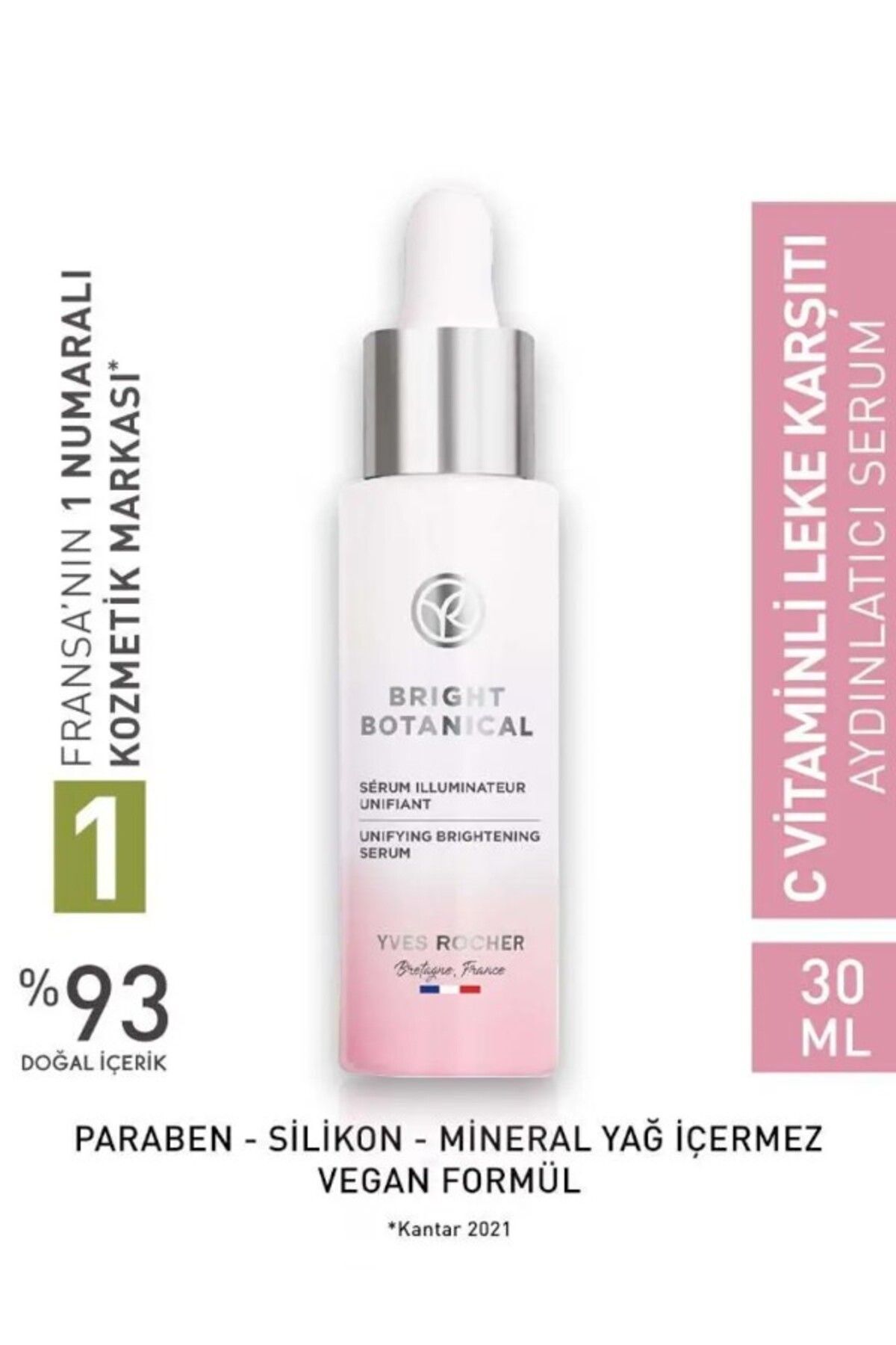 Yves Rocher Cilt Serumu - Leke ve Kırışık Karşıtı Bitkisel Kompleks Bakım / Bright Botanical
