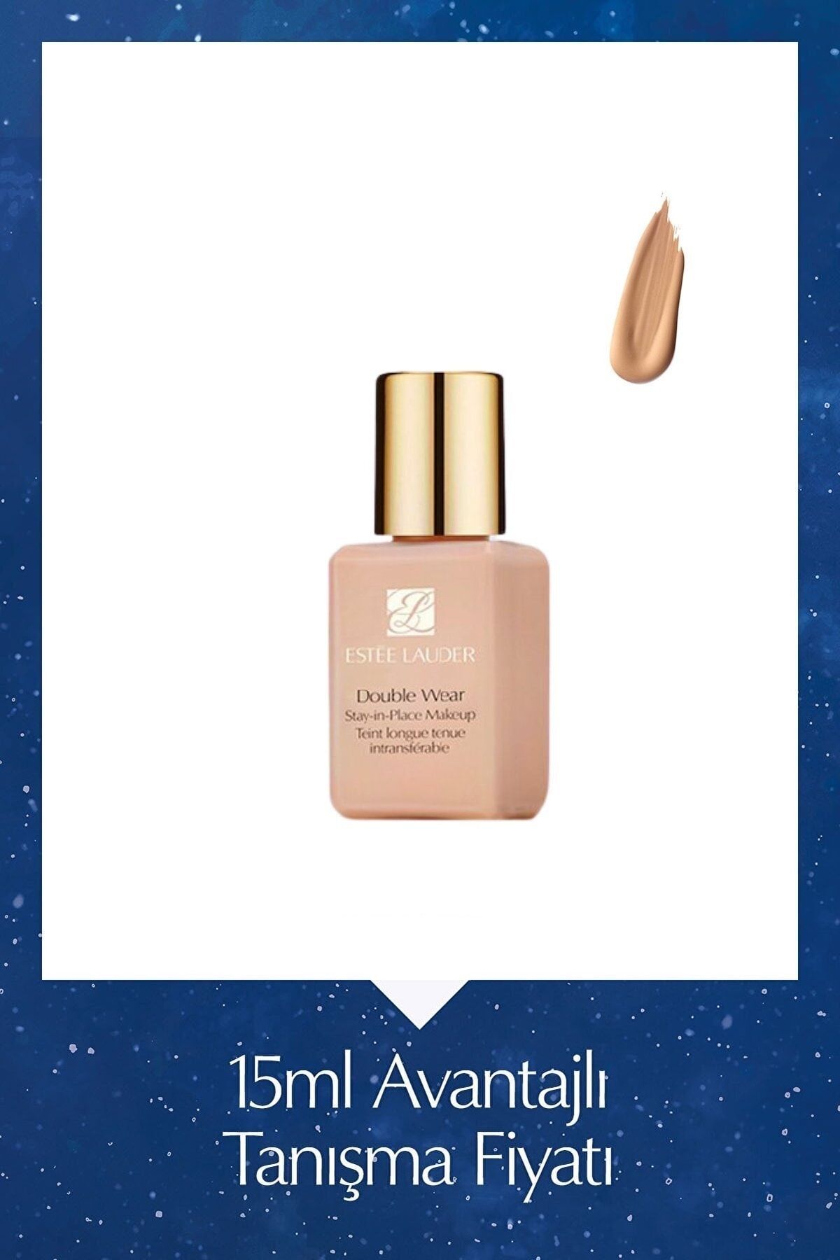 Estee Lauder Double Wear Foundation Stay-in-place, 15ml, 3n1 Ivory Beige Seyahat Boy Fondöten