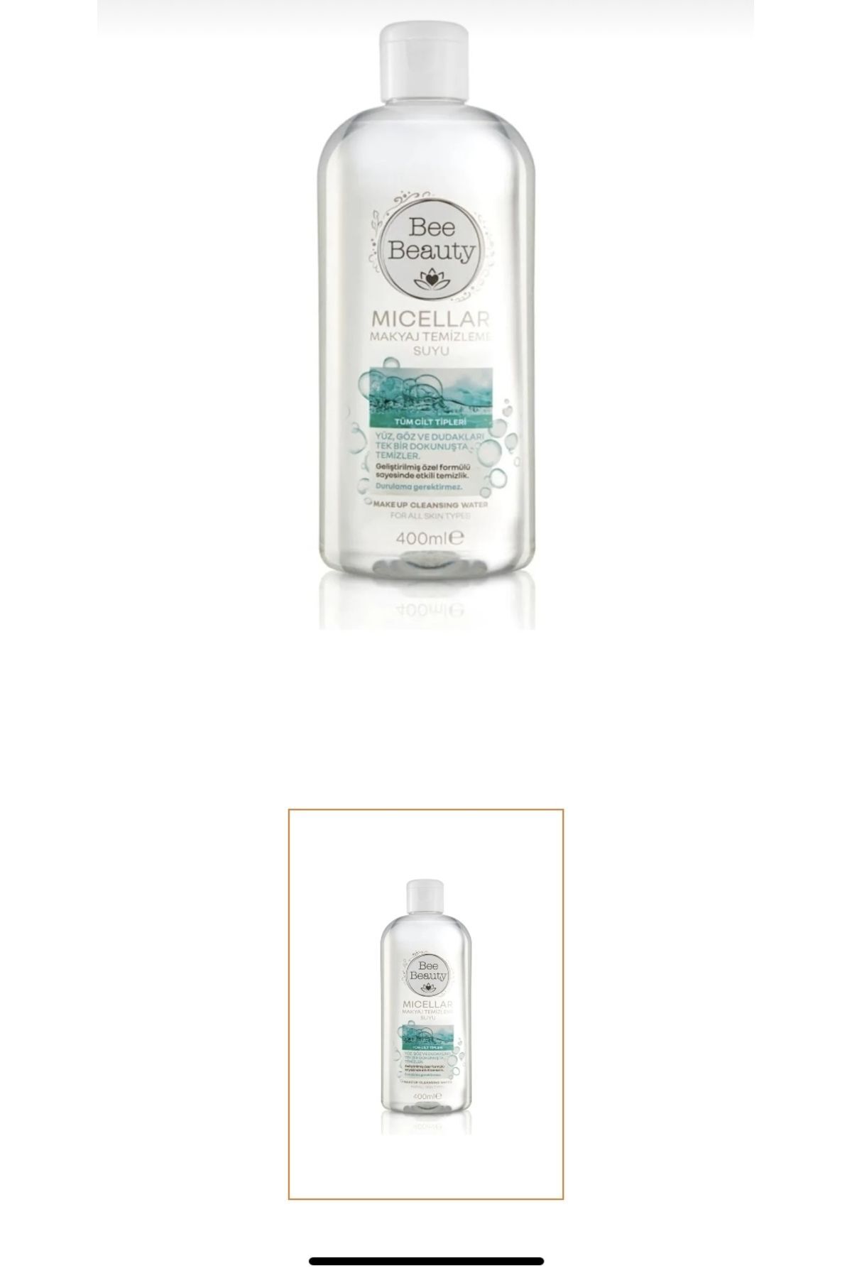 Bee Beauty MICELLAR MAKYAJ TEMİZLEME SUYU 400ML