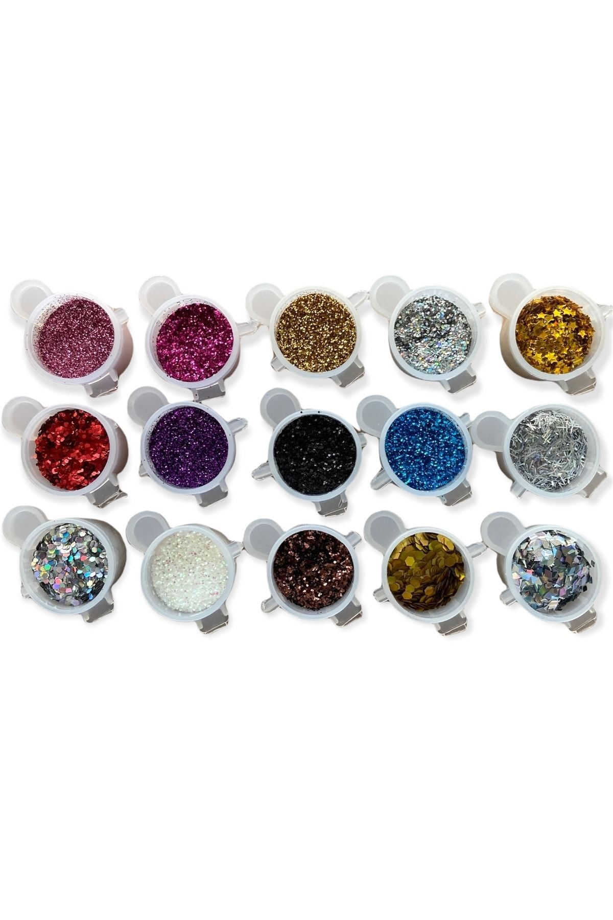 epoksi kalıp cank 15 Adet Tırnak Süsleme Seti Kalıcı Oje Tırnak Sim Glitter Sim Glitter, Takma Tırnak Epoksi Reçine A6