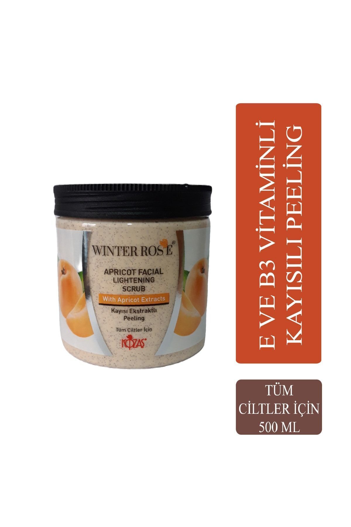 WINTER ROSE Apricot Facial Lightening Scrub / Kayısı Özlü Kumlu Peeling 500 Gr