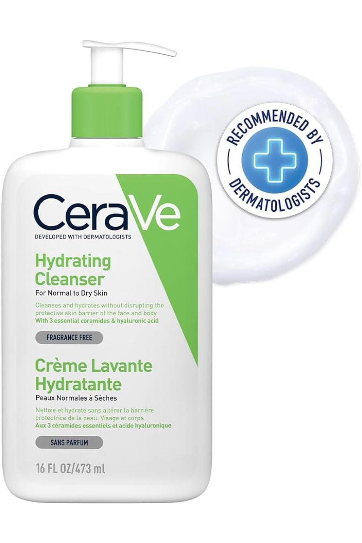 CeraVe Hydrating Cleanser Nemlendiren Temizleyici 473 ML - Diş Beyazlatıcı Köpük Hediye