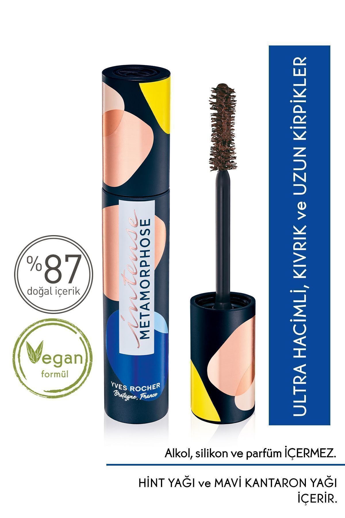 Yves Rocher Yoğun Hacim Veren Uzatıcı Maskara-02. Kahverengi-7.8 Ml-92304