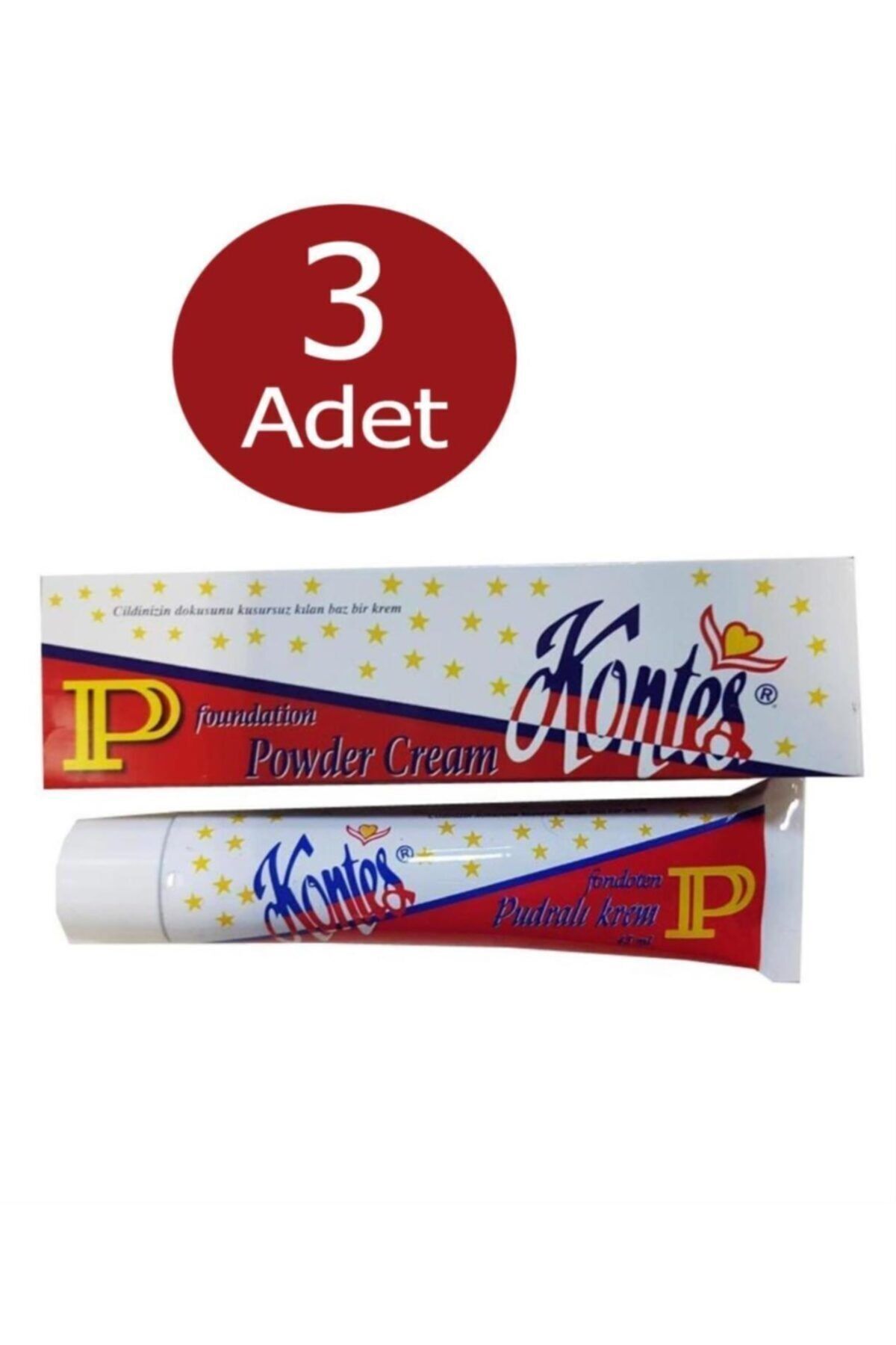 Kontes 3 Adet Krem 45 Ml Fondoten Pudralı Beyazlatıcı