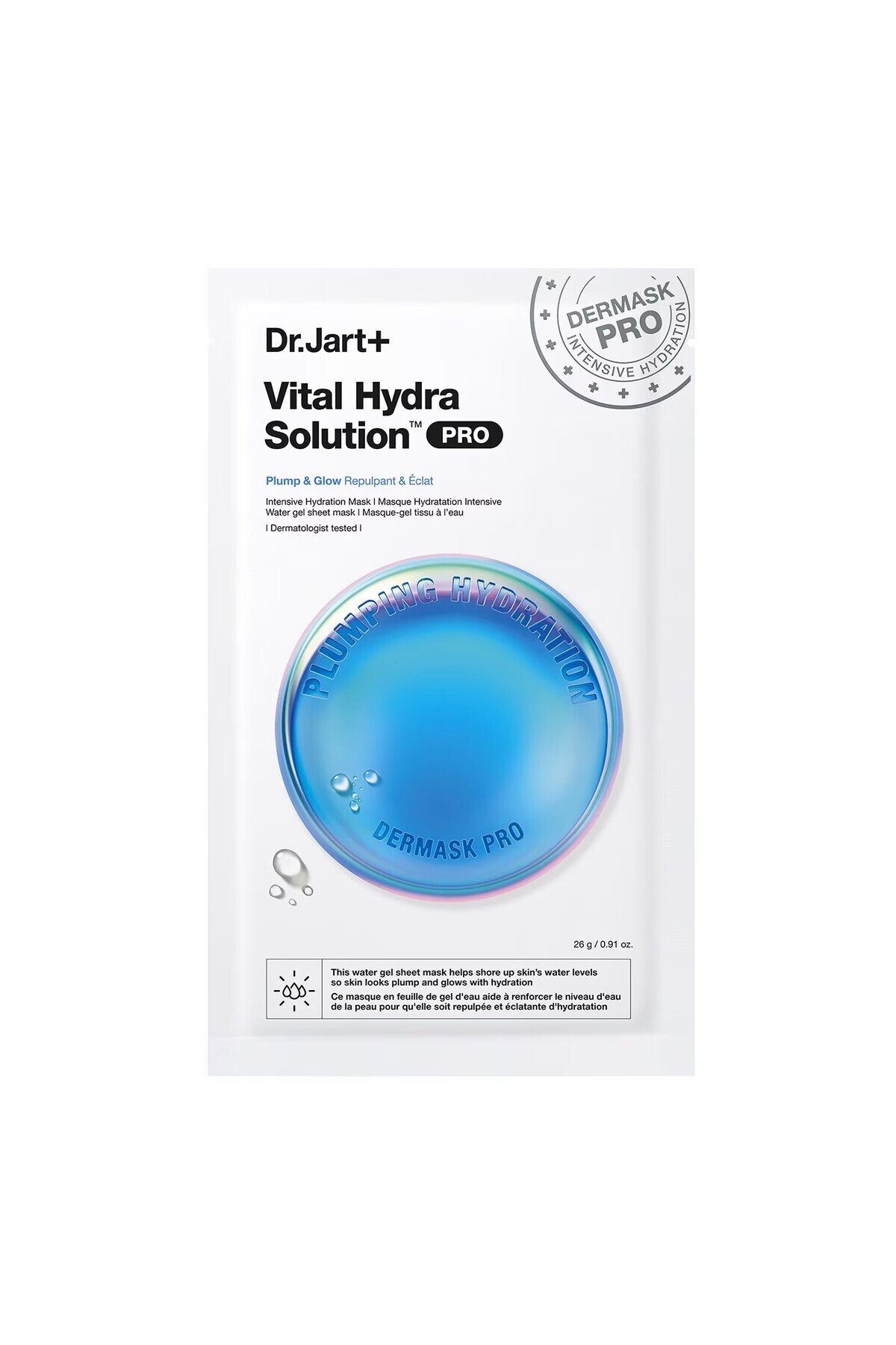 Dr.Jart Dermask™Vital Hydra Solution PRO-Hyalüronik Asitli Yoğun Nemlendirici Bariyer Güçlendirici Maske 26G