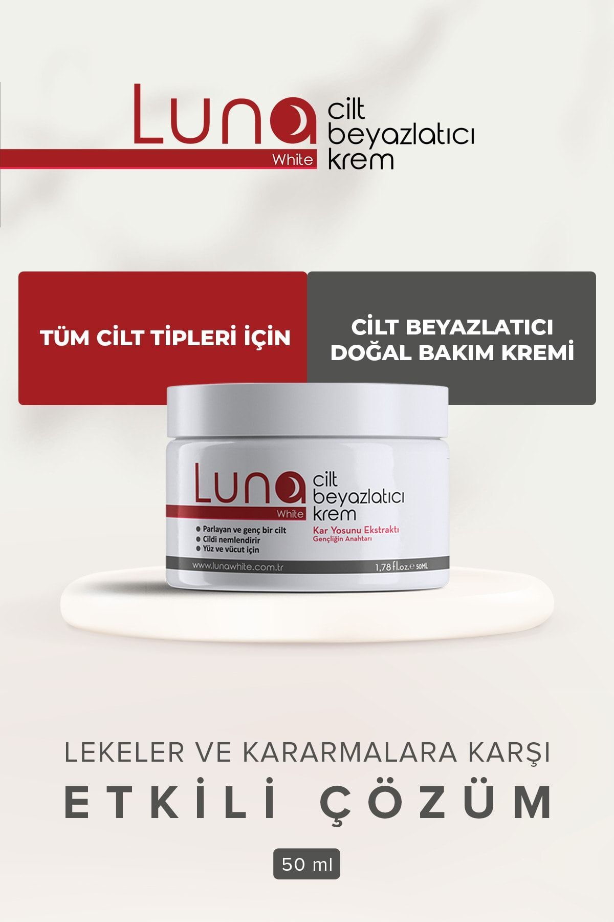 Luna White Cilt Beyazlatıcı Ve Krem