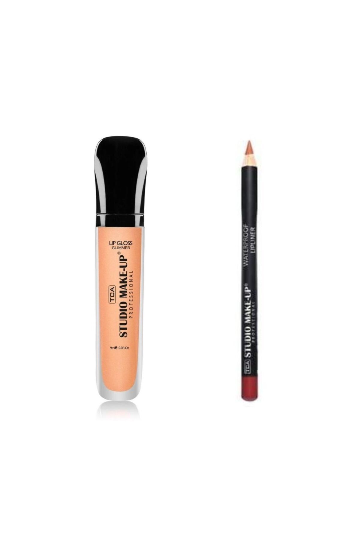 TCA Studio Make Up Tca Studio Make-Up Fırçalı Ruj ve Dudak Kalemi Seti Lip Liner - Lip Gloss