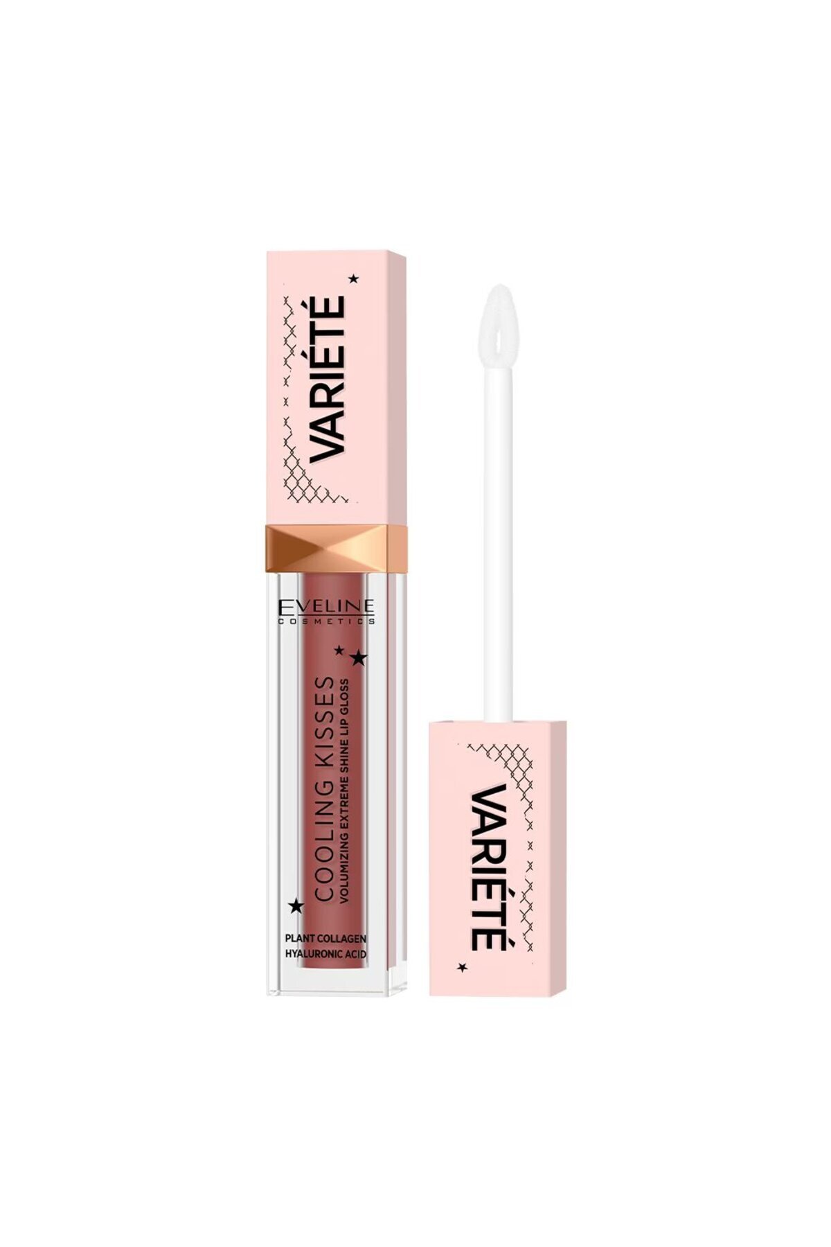 Eveline Cosmetics Variete Cooling Kissies Kolajen ve Hyalunorik Asitli Lip Gloss 6,8Ml