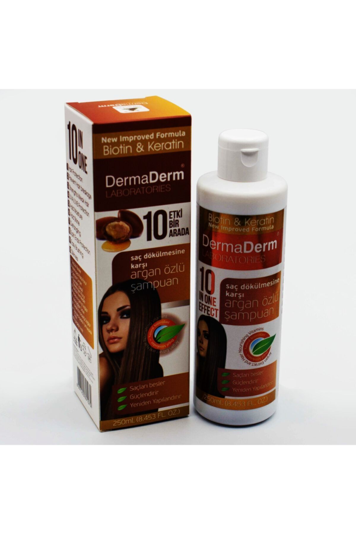 DermaDerm Argan Yağı Özlü Saç Bakım Şampuanı 250 Ml