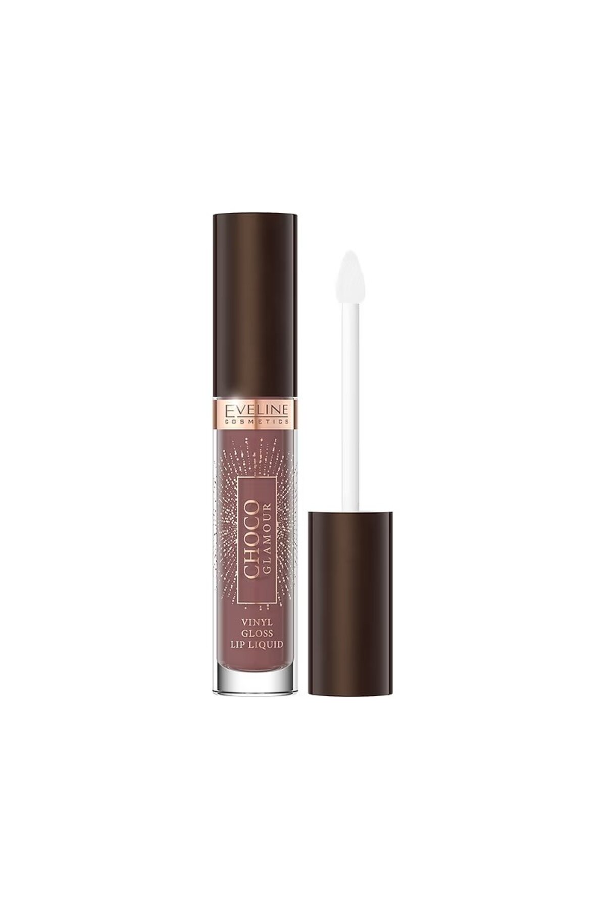 Eveline Cosmetics Choco Glamour Vinyl Parlak Dudak Efektli Vegan Likit Ruj 4,5 ml