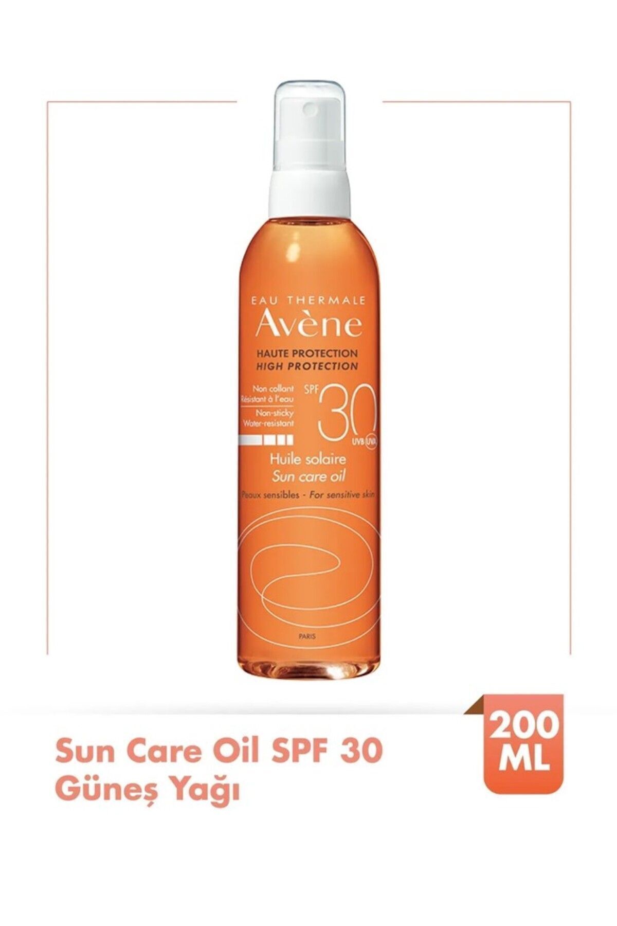 Avene Huile Solaire Sprey Güneş Yağı SPF30 Sun Care Oil 200 ml