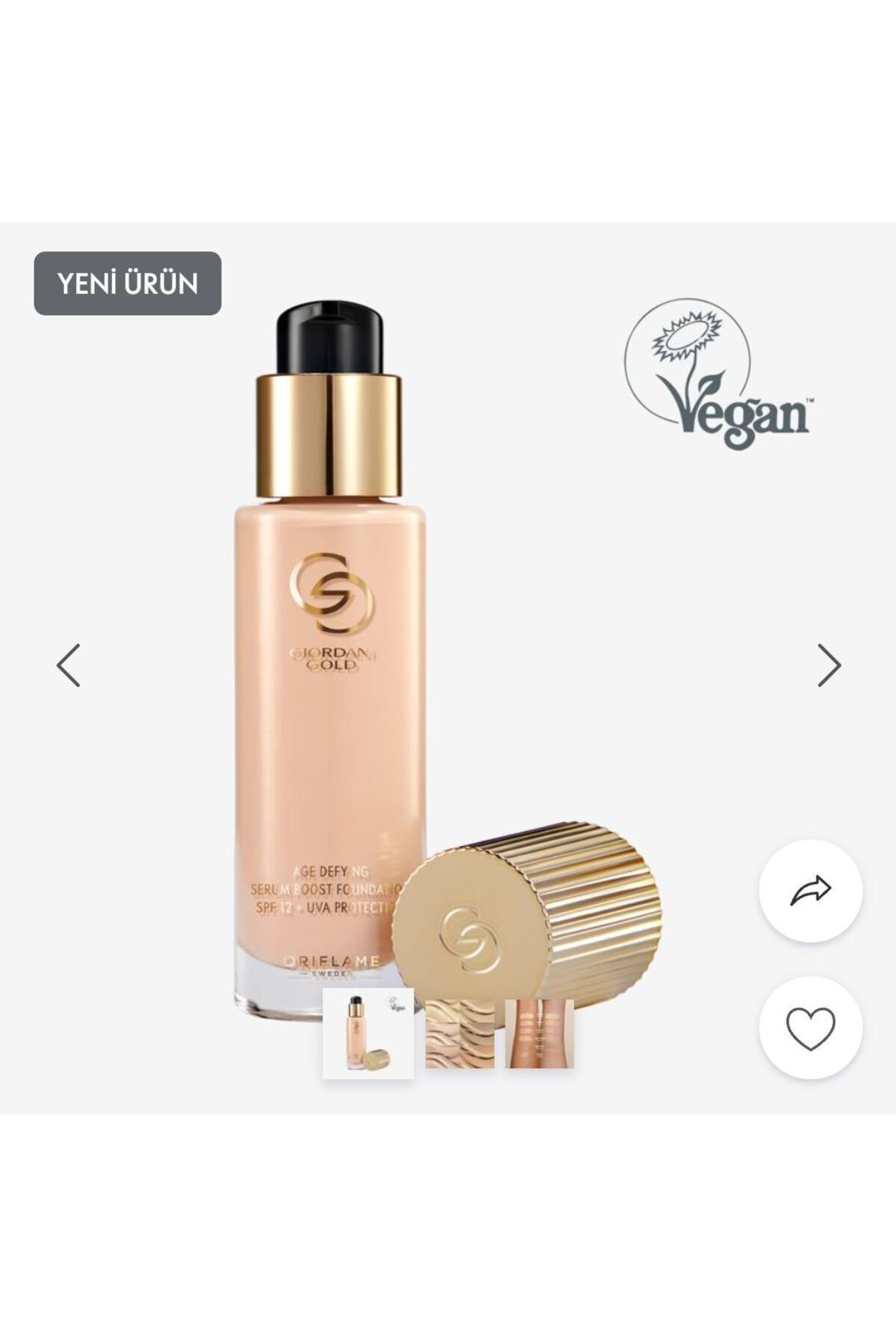 Oriflame Giordani Gold Age Defying Güçlendirici Serum42237 Fondöten Vanilla Cool