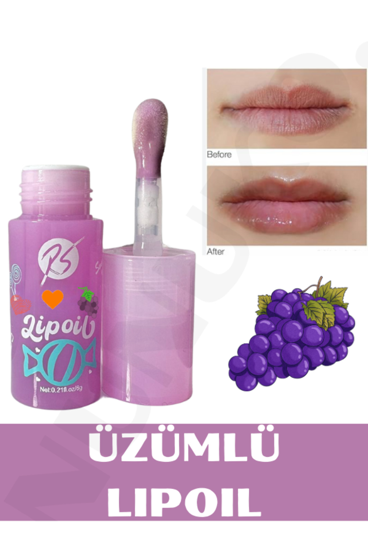 NUNUKO Meyveli Lip Oil - Meyveli Dudak Parlatıcı