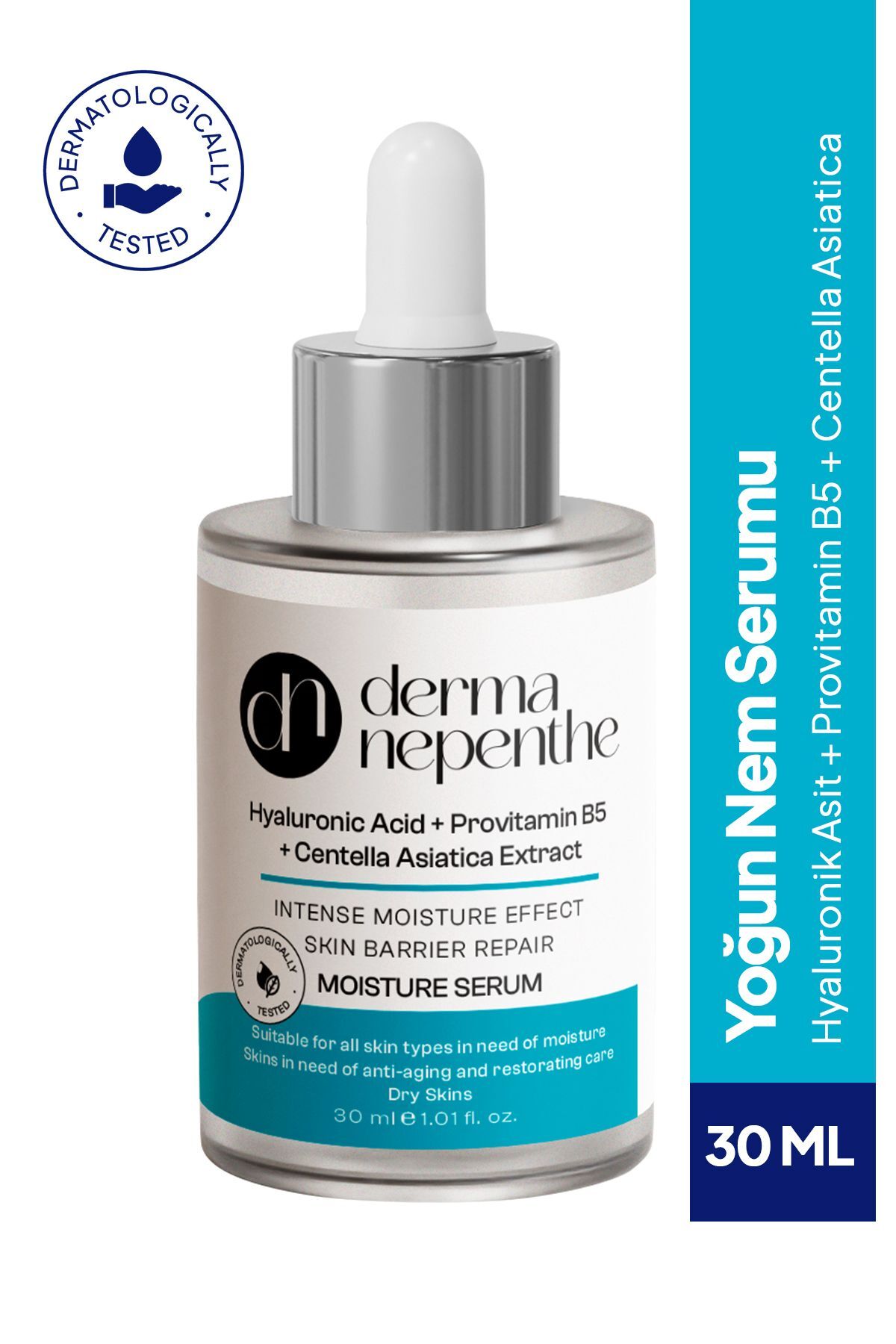 Derma Nepenthe Hyalüronik Asit Cilt Bakım Nem Serumu 30 Ml - Yoğun Nemlendirme, Yaşlanma Karşıtı ve Onarıcı