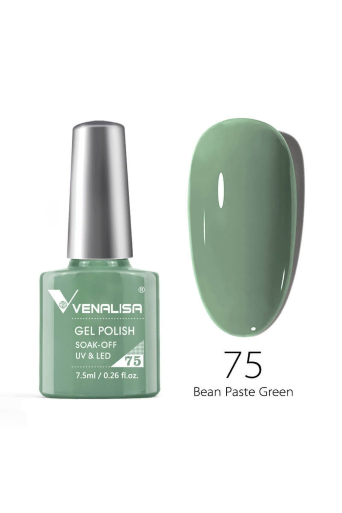 Venalisa 7.5 Ml Uv Led Kalıcı Oje Bean Paste Green No.75