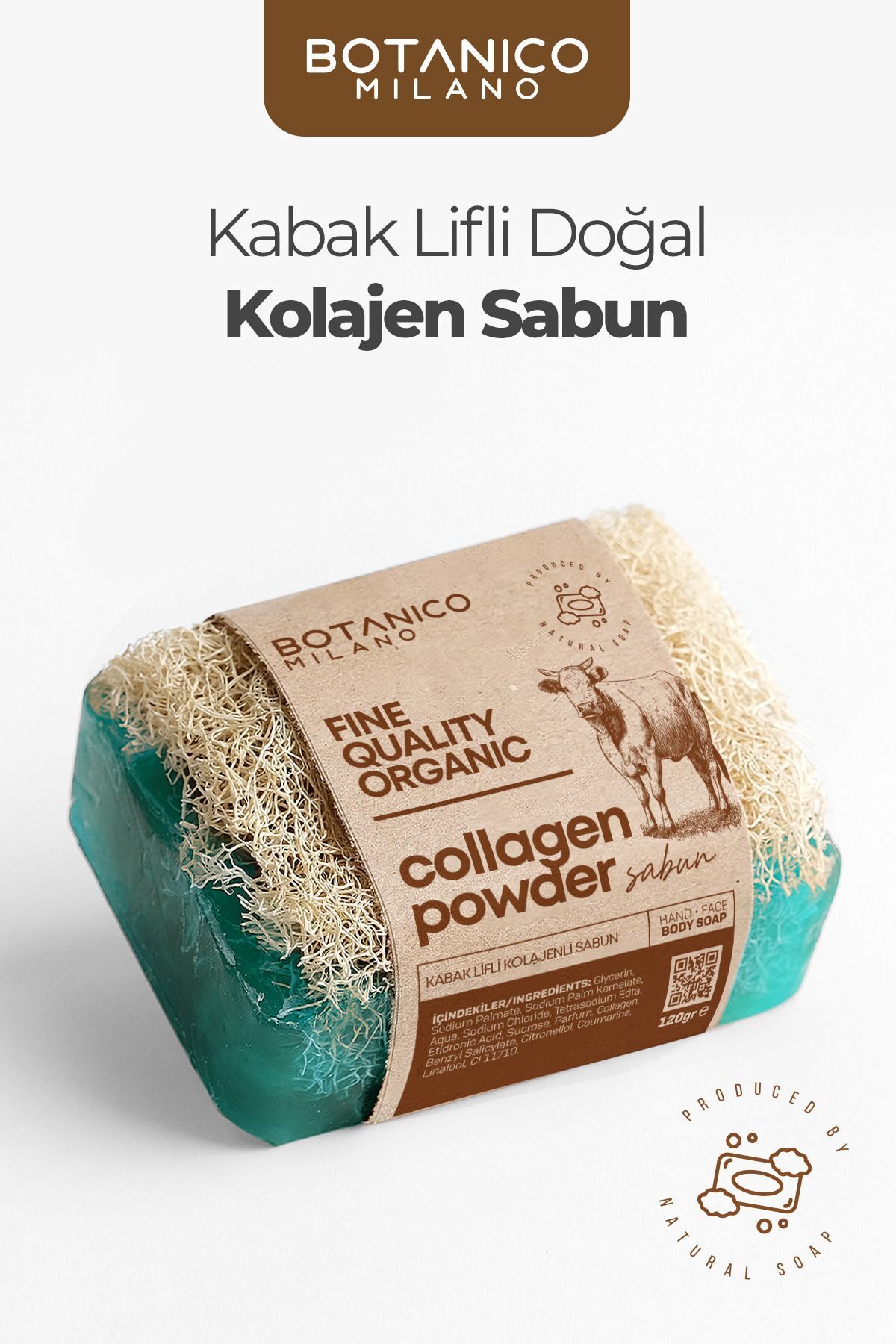 BOTANICO MILANO Kabak Lifli Kolajenli Sabun 120g