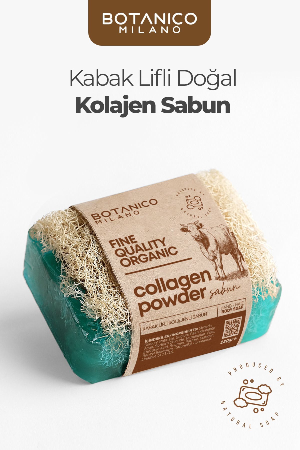 BOTANICO MILANO Kabak Lifli Kolajenli Sabun 120g
