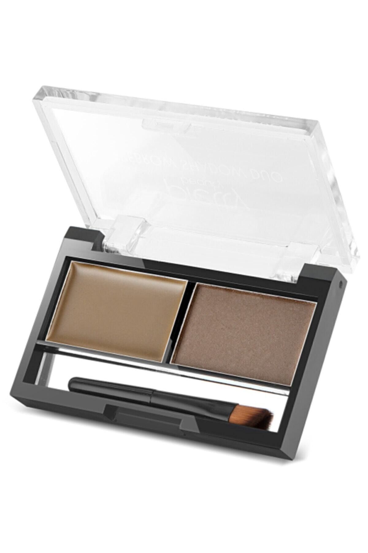 Pretty Beauty Eyebrow & Kaş Farı Duo Jel Ve Toz No:02