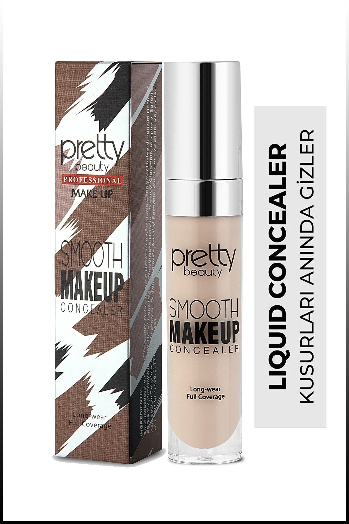 Pretty Beauty No2 Nera Classy Likit Fırçalı Göz Altı Kapatıcısı Concealer Orta No:2