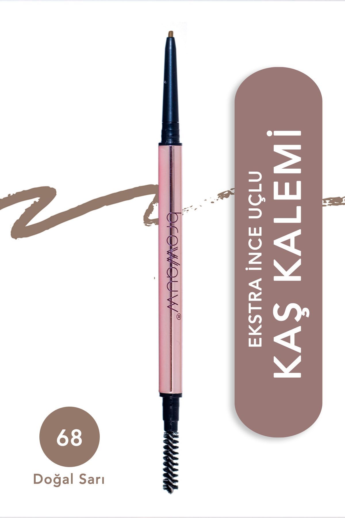 BROWWAUW Crayon Slim Kaş Kalemi - Doğal Sarı