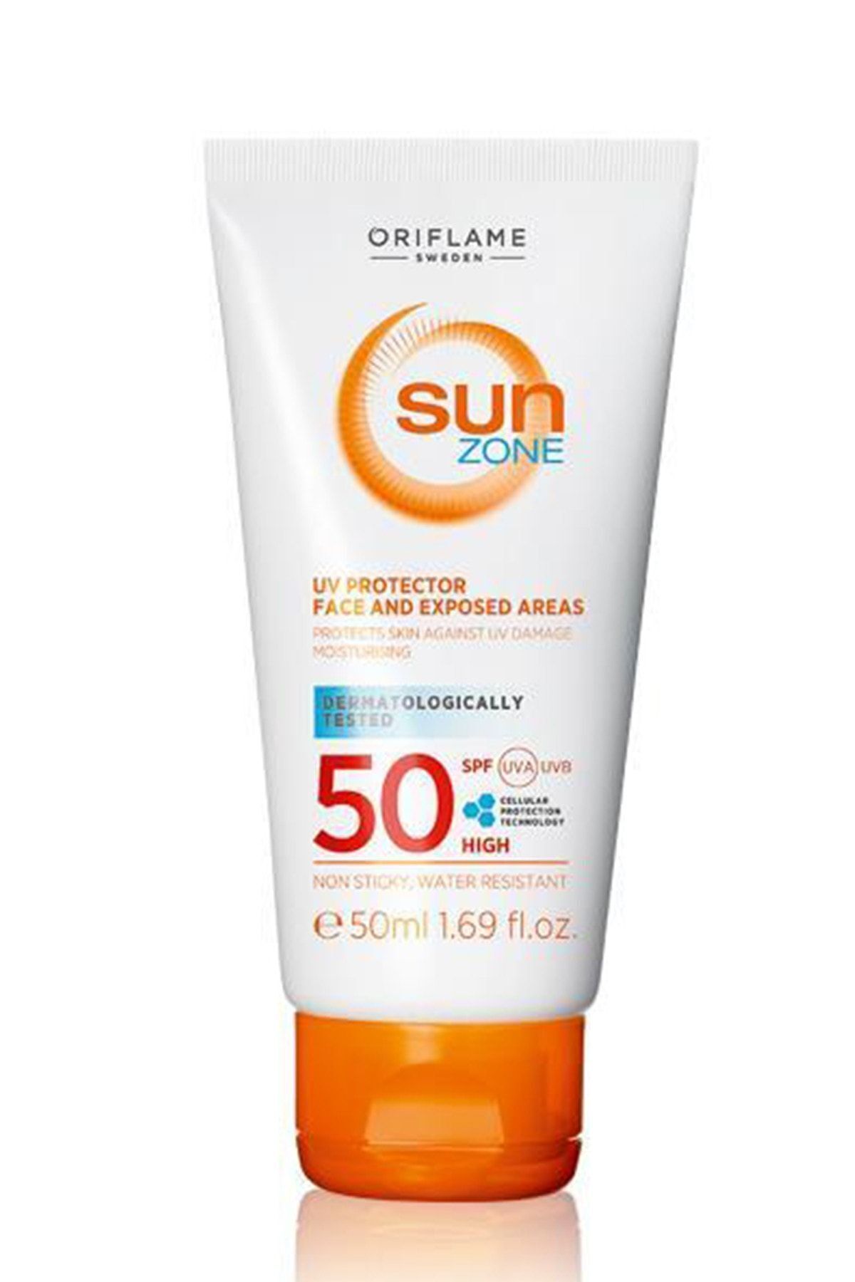 Oriflame Sun Zone Yüz ve Güneşe Aşırı Maruz Kalan Bölgeler için SPF50 - 50 ml 5051205897356