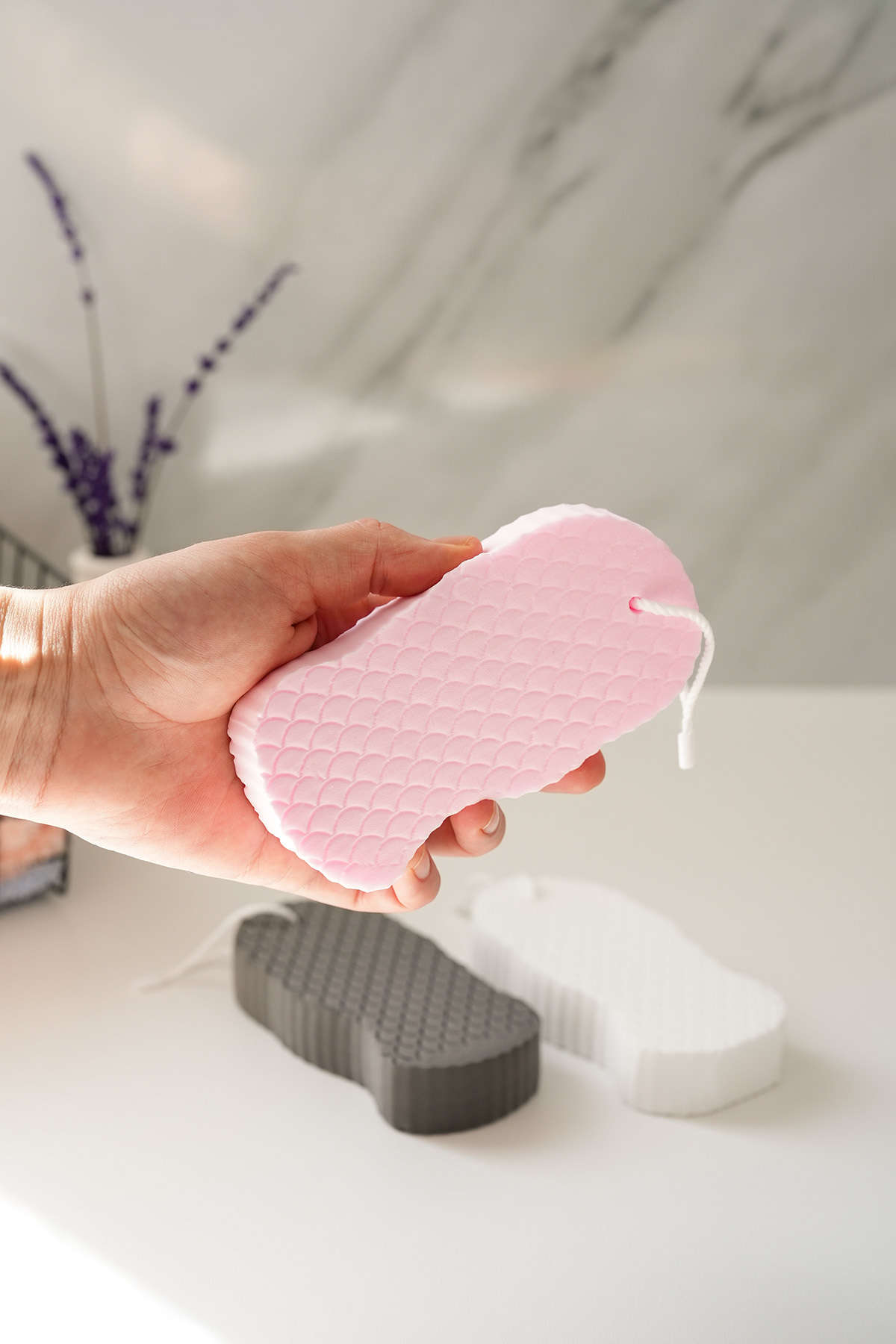 Hayveys Vücut Cilt Temizleyici Sihirli Vücut Ölü Deri Sökücü Banyo Duş Süngeri Masaj Peeling Fırçası Süngeri