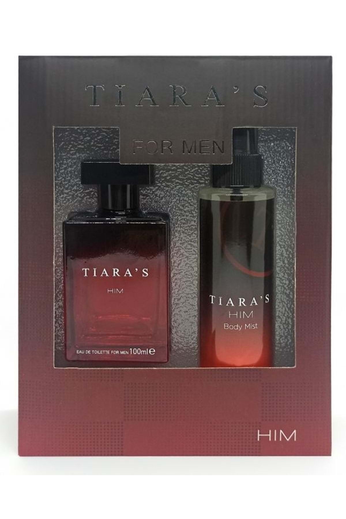 Tiaras Him Edt 100 ml & 150 Ml.Body Mist.(ÇOK KALICI,FARK YARATAN ERKEK PARFÜMÜ)