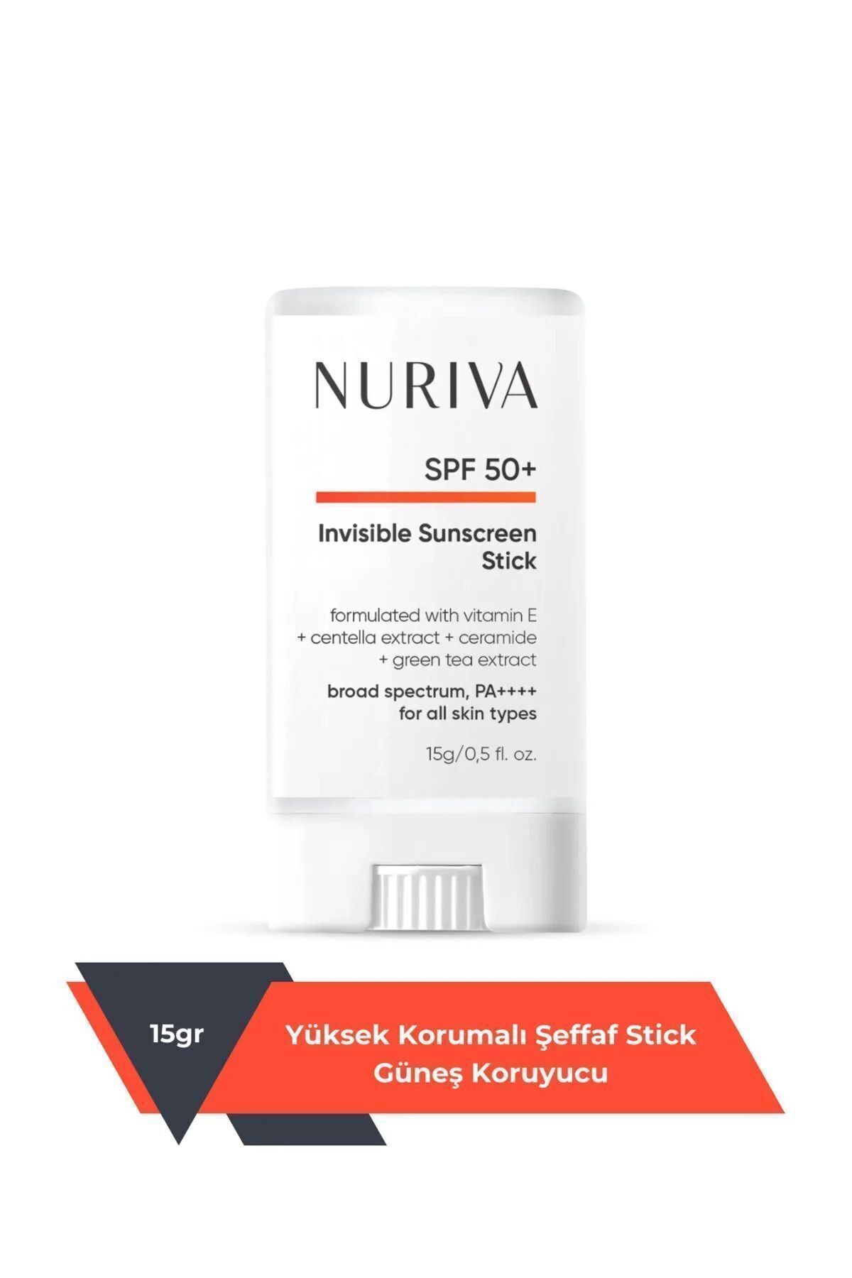 NURIVA Yüksek Korumalı Şeffaf Stick Güneş Koruyucu SPF 50