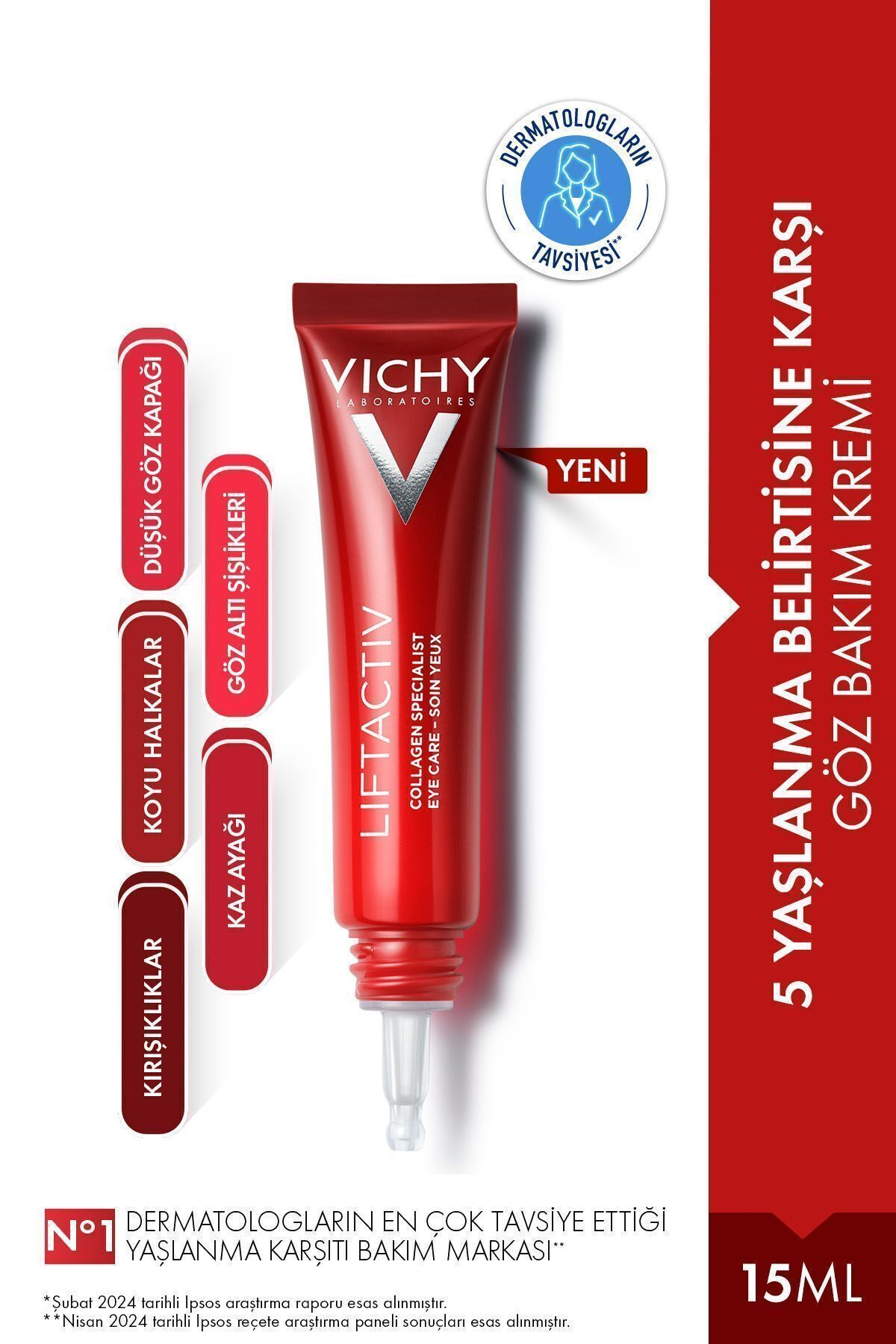 Vichy LIFTACTIV COLLAGEN SPECIALIST ANTI-FINE LINE EYE CARE CREAM 15 ML DEMBA6786
