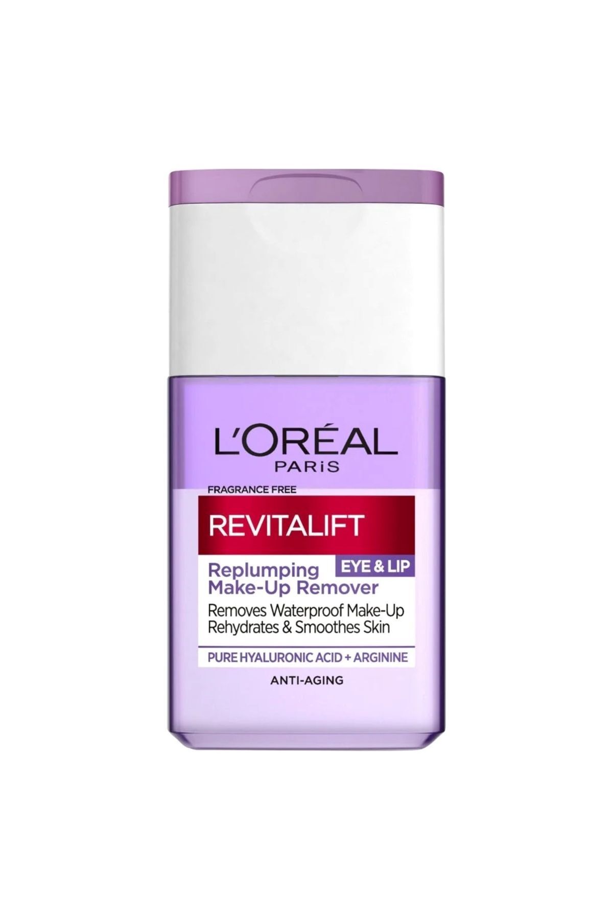 L'Oreal Paris Revitalift Filler Hyaluronik Asit Çift Fazlı Göz Ve Dudak Makyaj Temizleyicisi 125ml