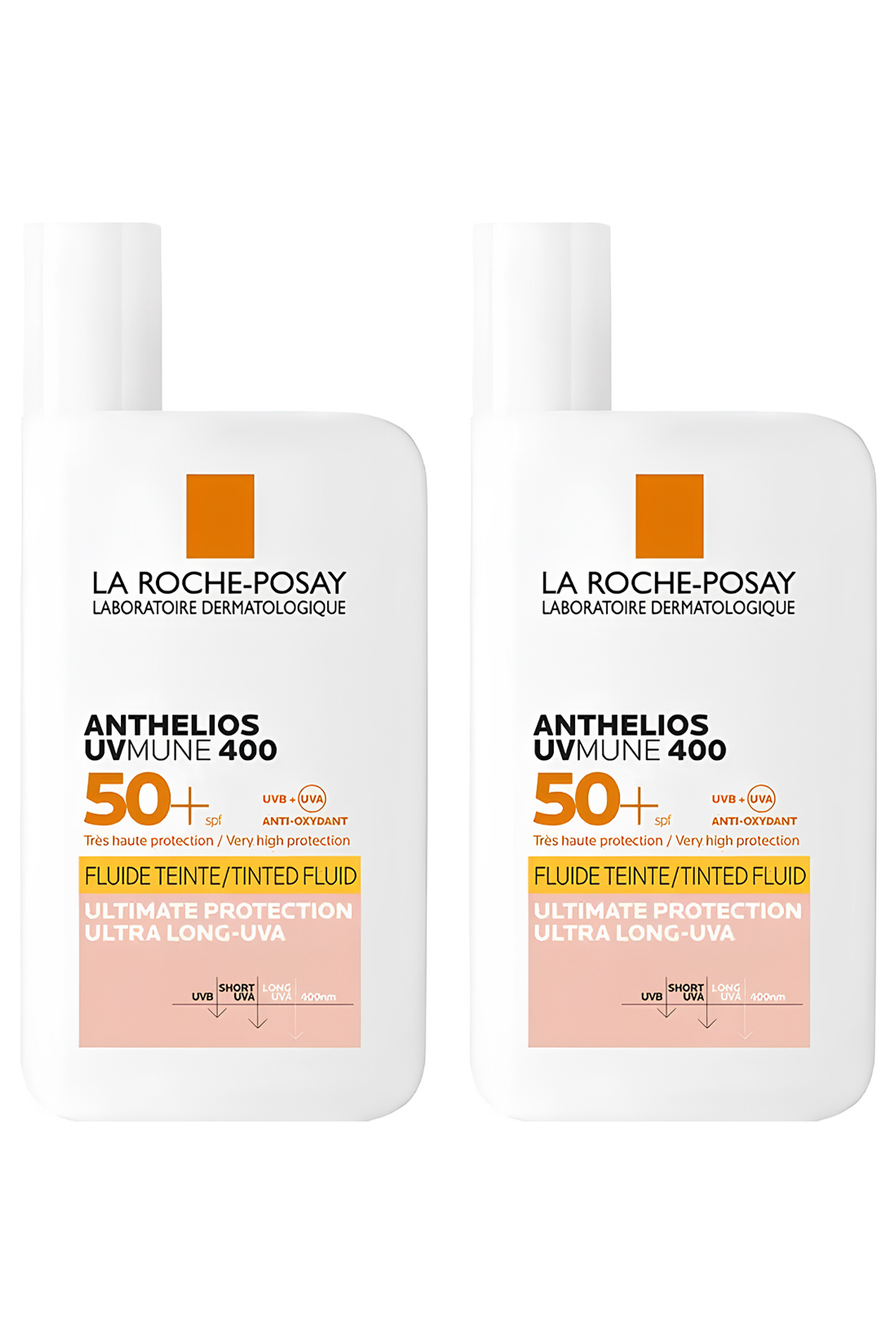 La Roche Posay Anthelios UVmune 400 Fluid Renkli Güneş Kremi SPF50+ 50 ml X 2