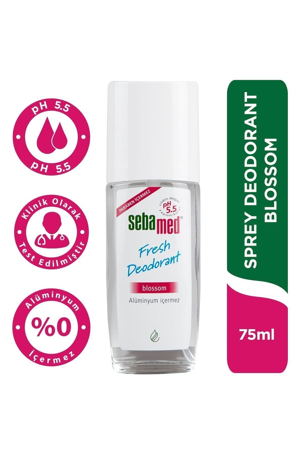 Sebamed Alüminyum İçermeyen Pump Sprey Blossom 75 ml
