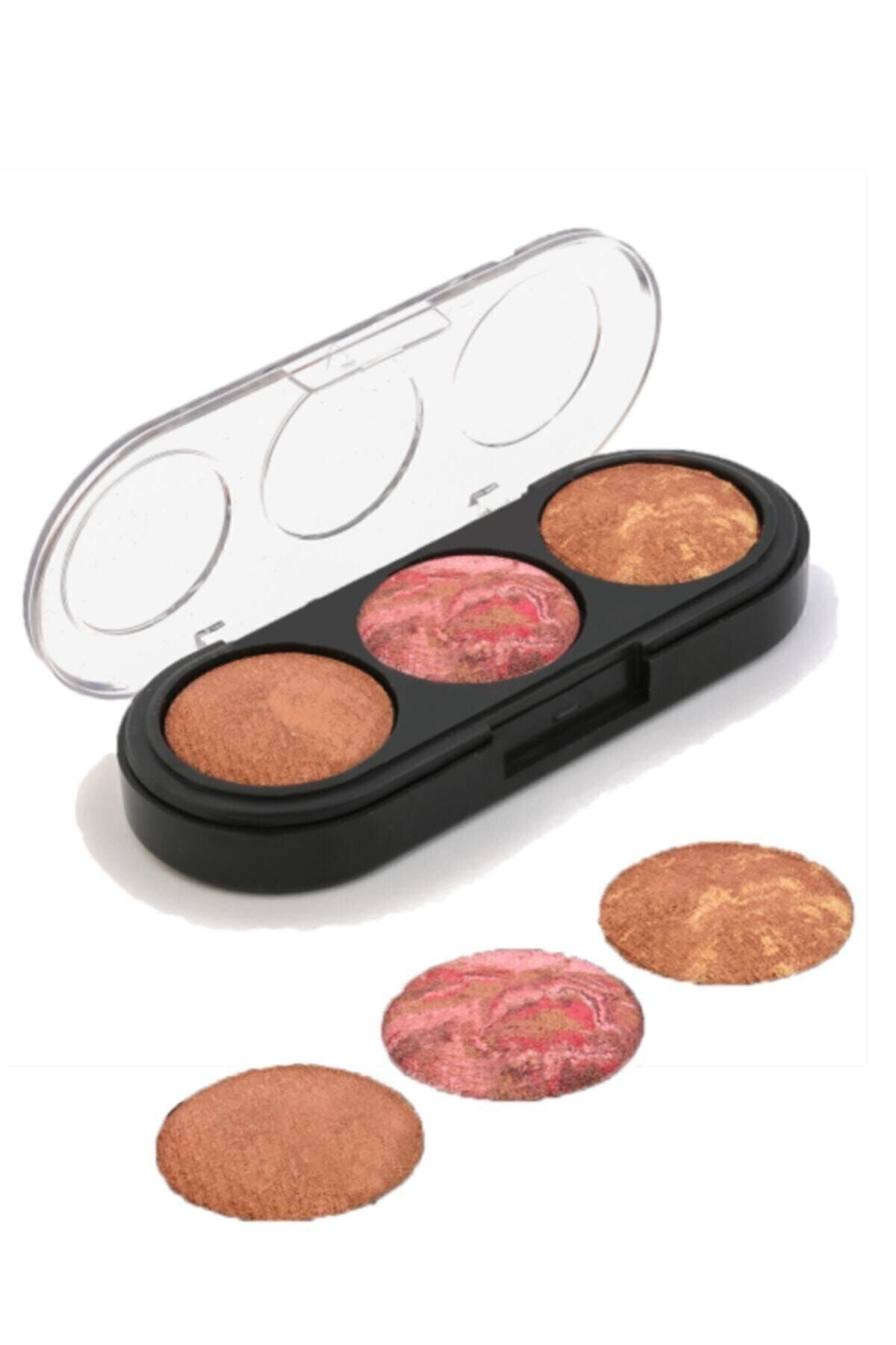 Professional 3'lü Terracotta Allık Bbnkd11764353lua