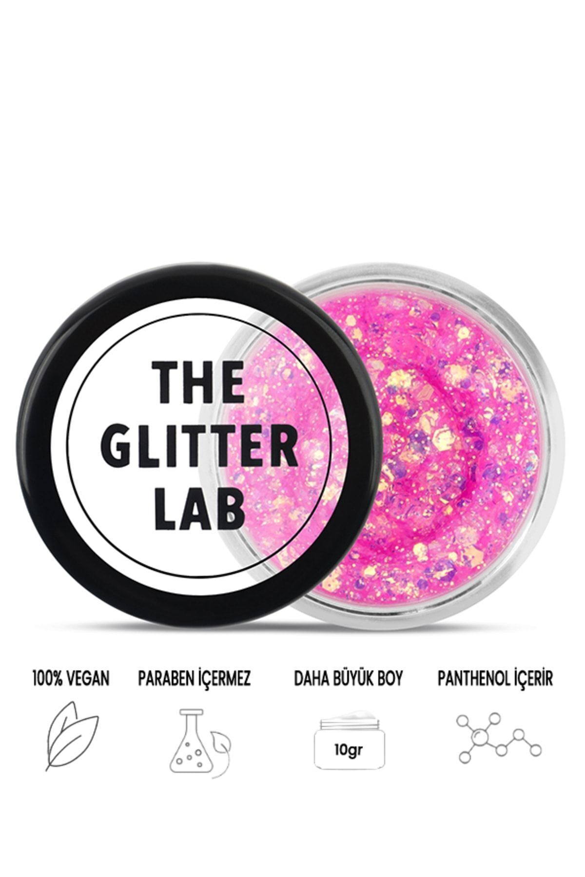 The Glitter Lab Jel Formlu Parlak Glitter Holy Pink