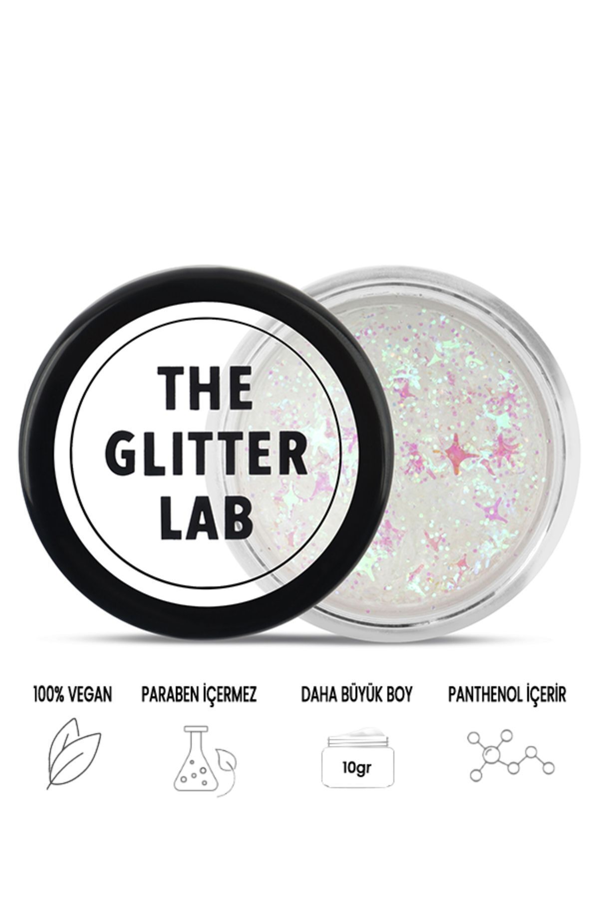 The Glitter Lab Jel Formlu Parlak Glitter White Space