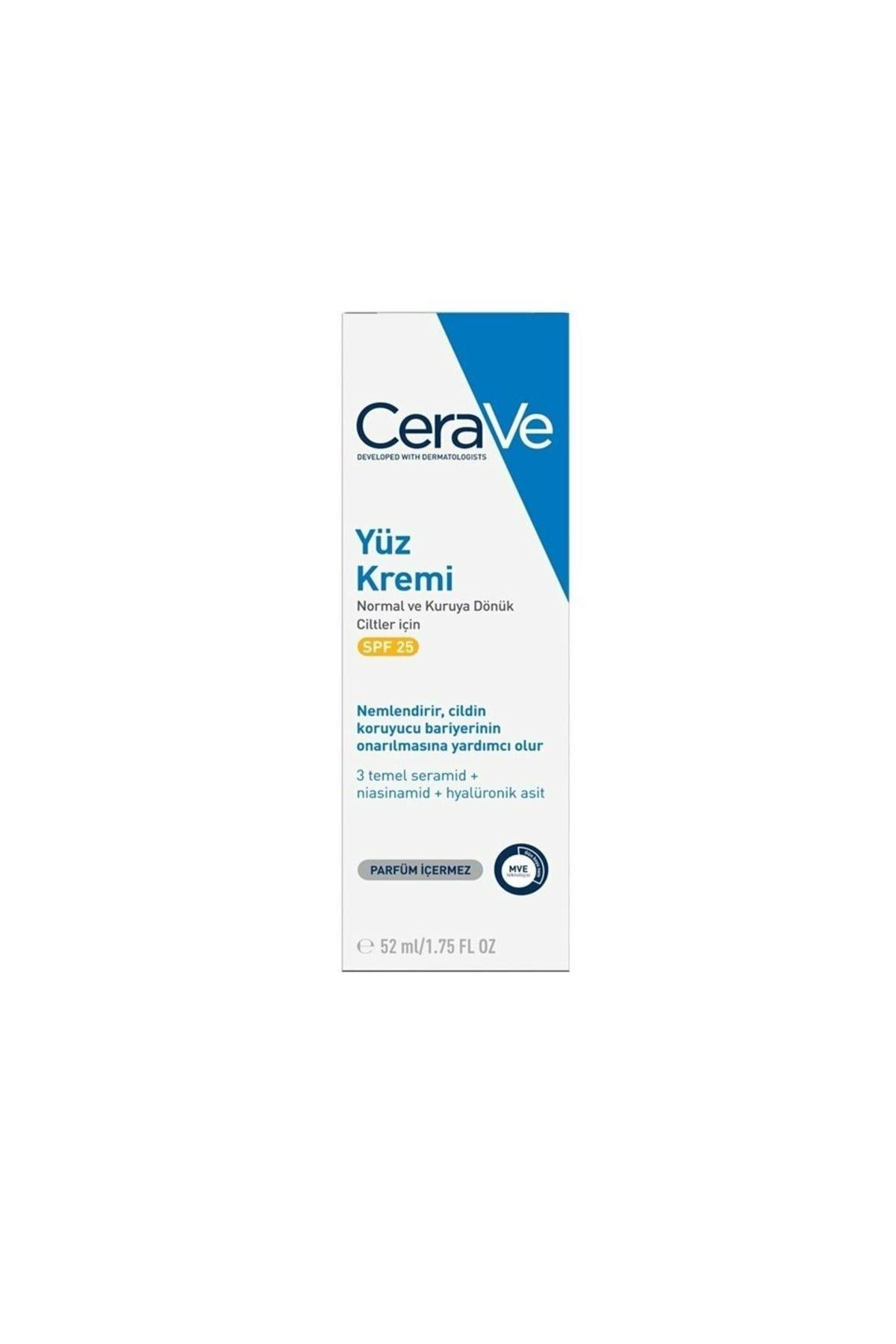 CeraVe Yüz Kremi Spf25 Normal Ve Kuru Cilt Için 52ml