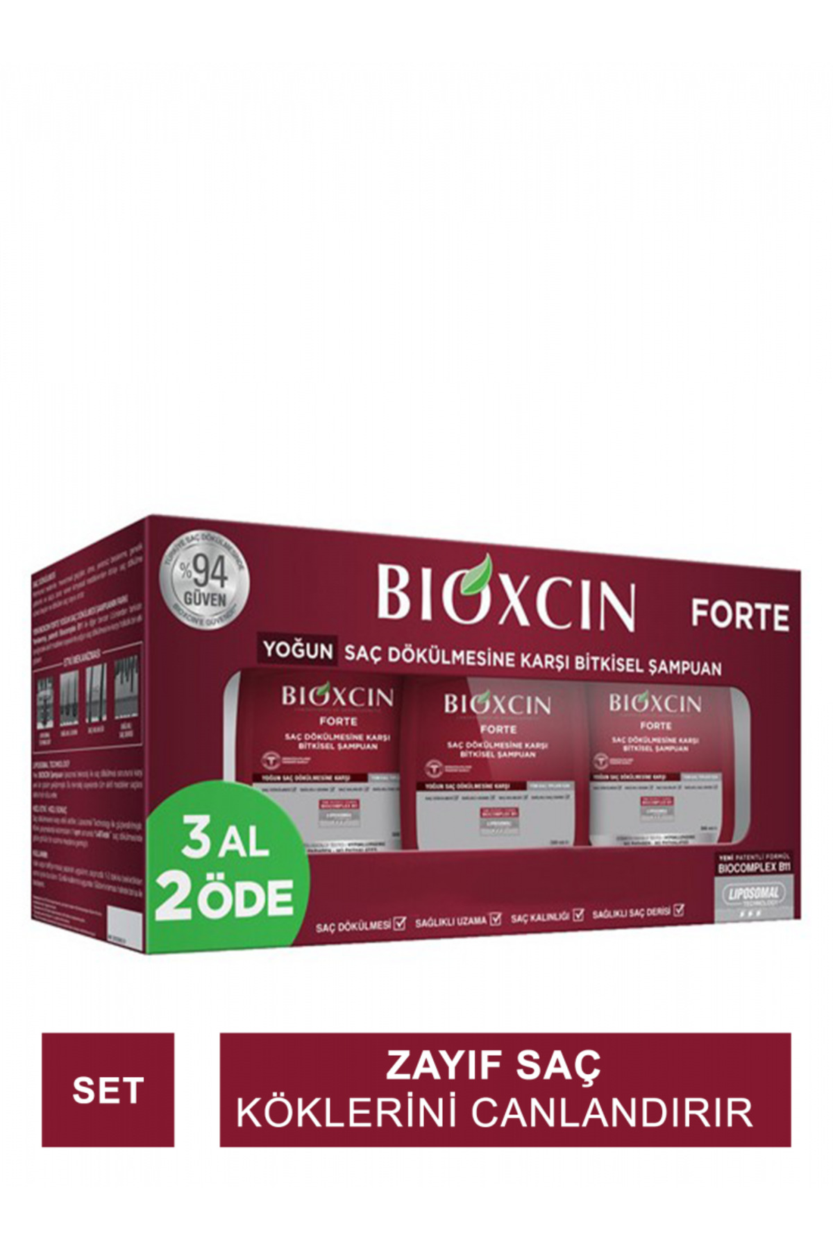 Bioxcin Forte Şampuan 3 al 2 öde