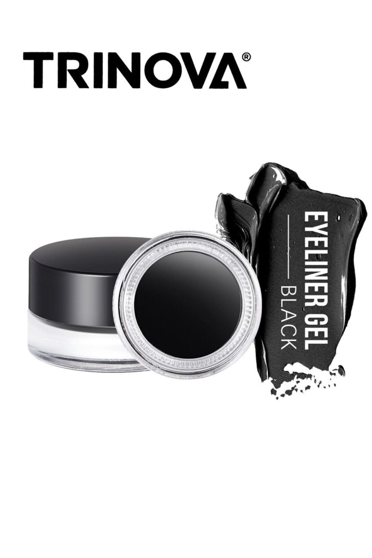 Trinova Siyah Jel Eyeliner - Lasting Gel Eyeliner 5gr