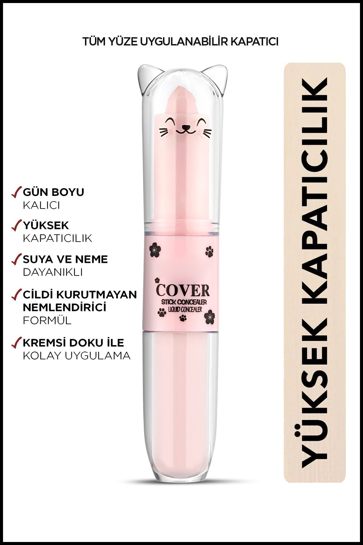Nera Classy Likit Aydınlatı Fırçalı - Stick Göz Altı Kapatıcısı Concealer