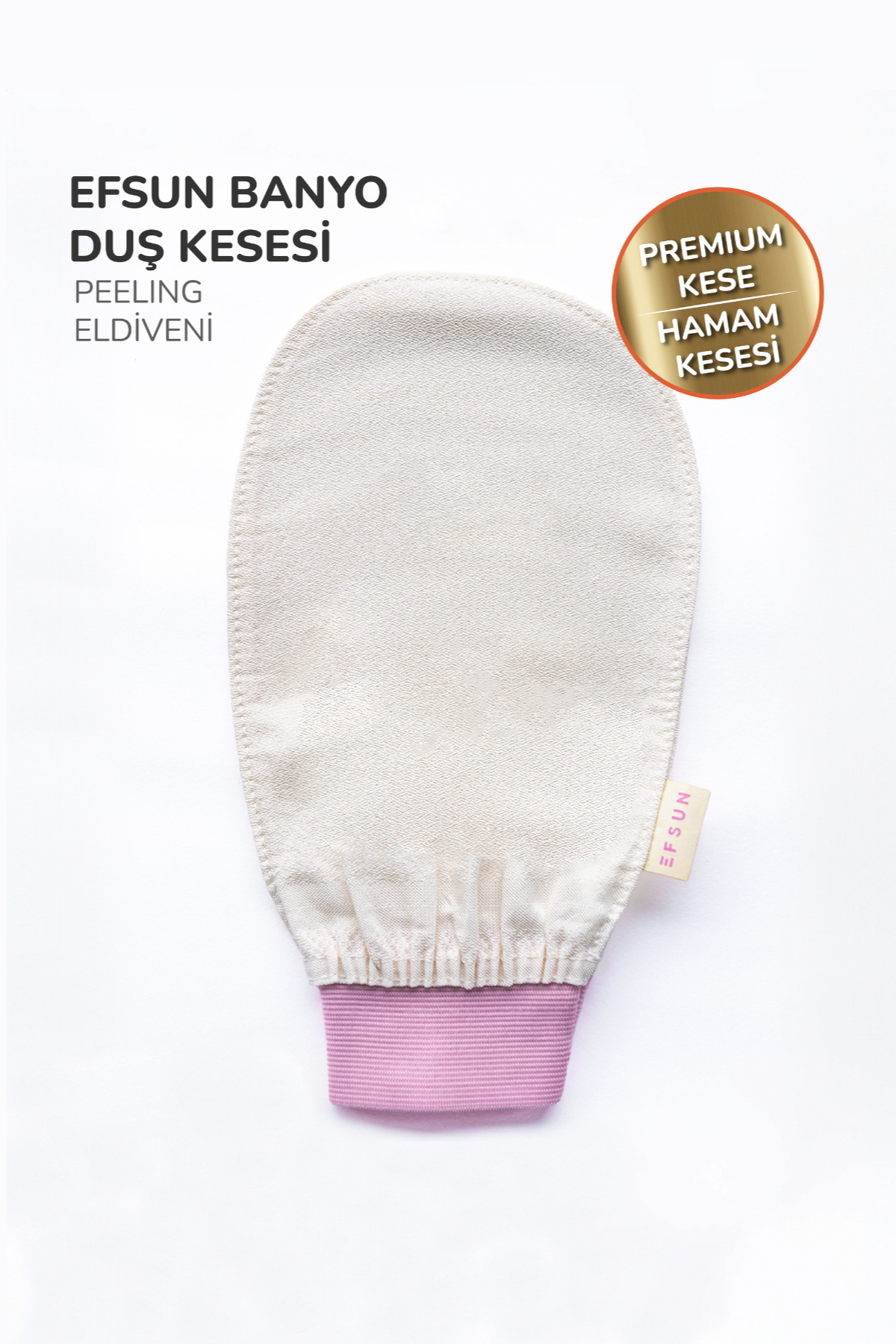 Efsun Banyo Duş Kesesi Peeling Eldiveni %100 Floş Ipek Kadınlar Için, Premium Kese, Hamam Kesesi,pembe