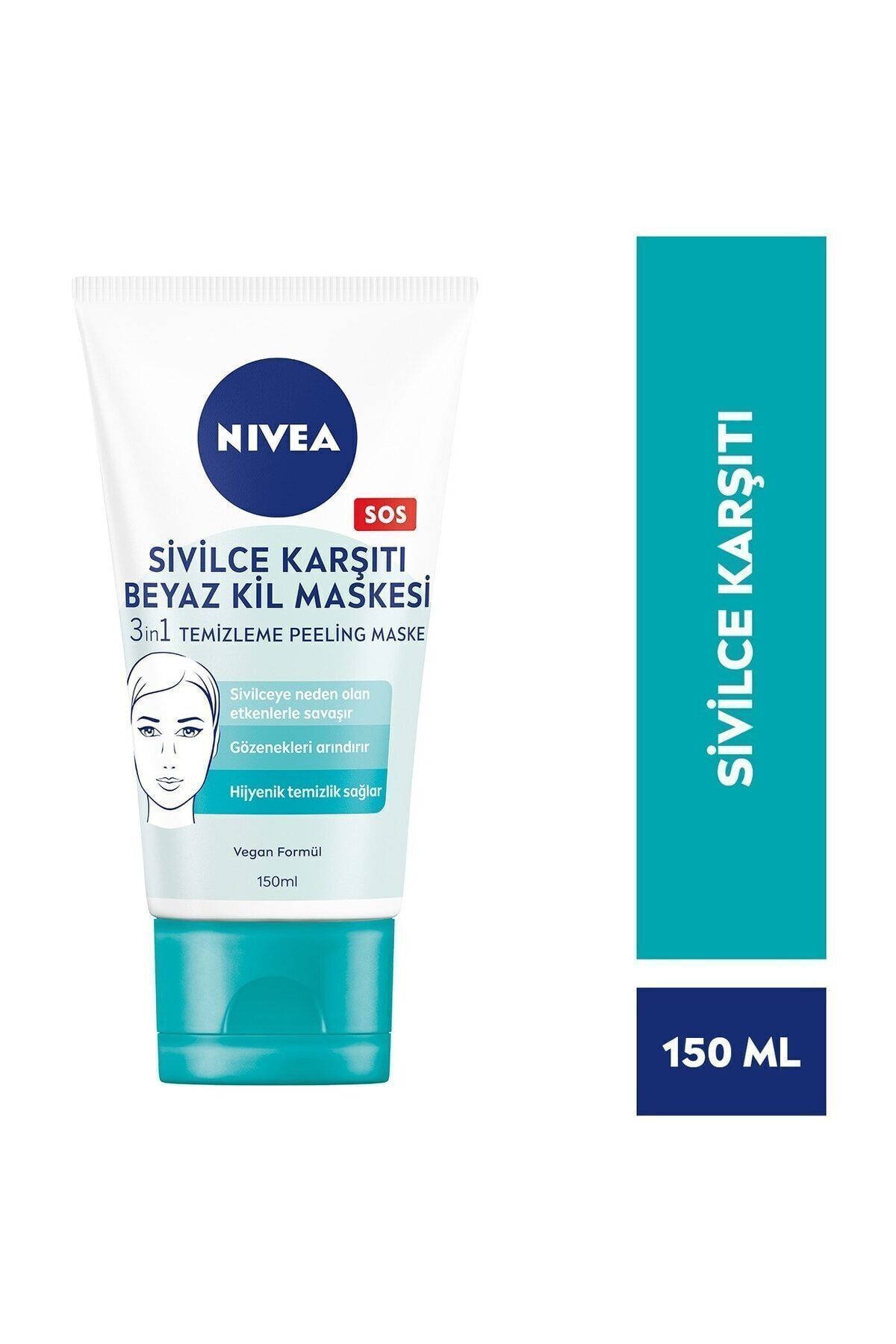 NIVEA Nıvea Vsg.Maske 150 Ml.Beyaz Kil