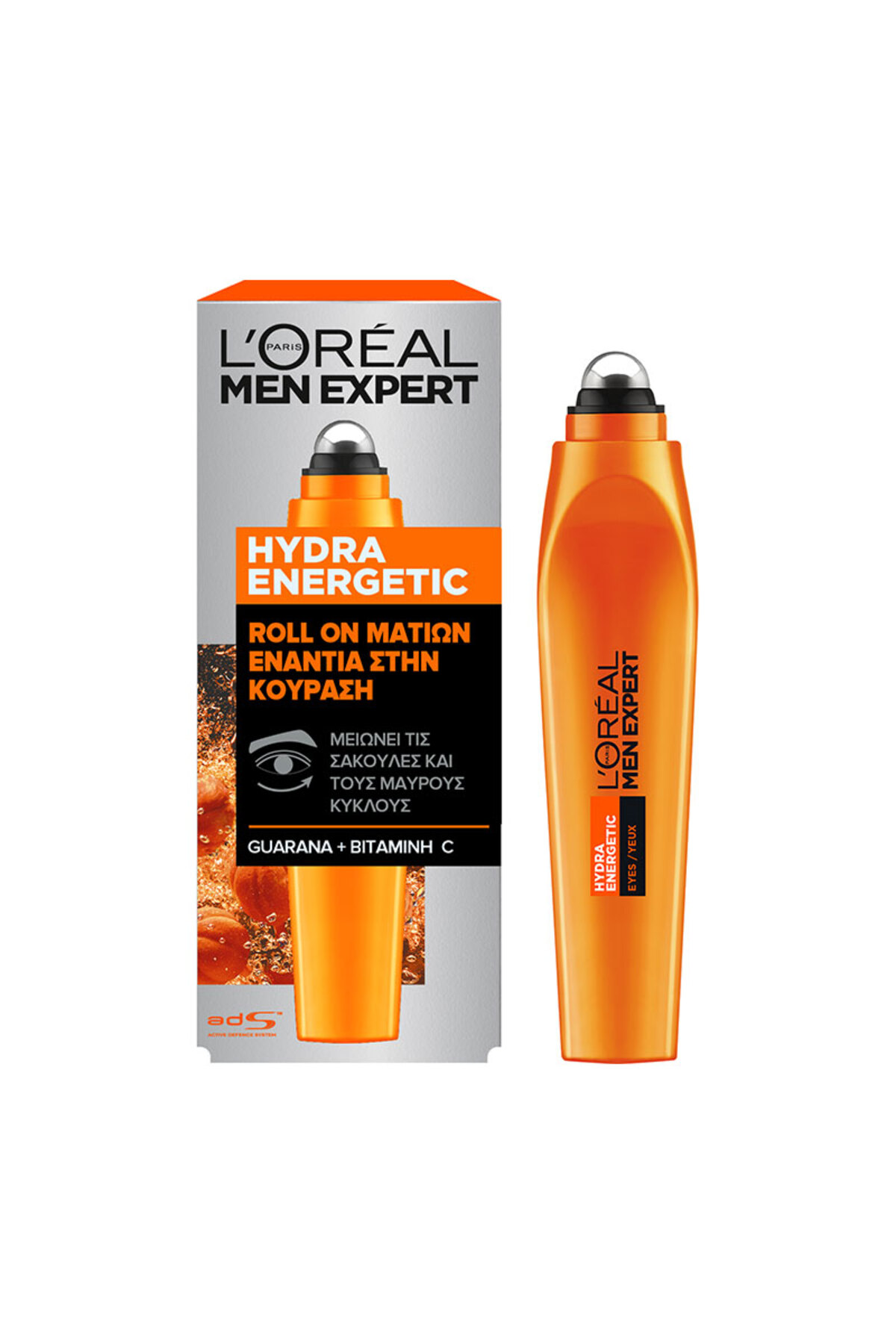 L'Oreal Paris Hydra Energetic Yorgunluk Karşıtı Göz Bakım Kremi Roll-on, C Vitamini Ile, 10 ml