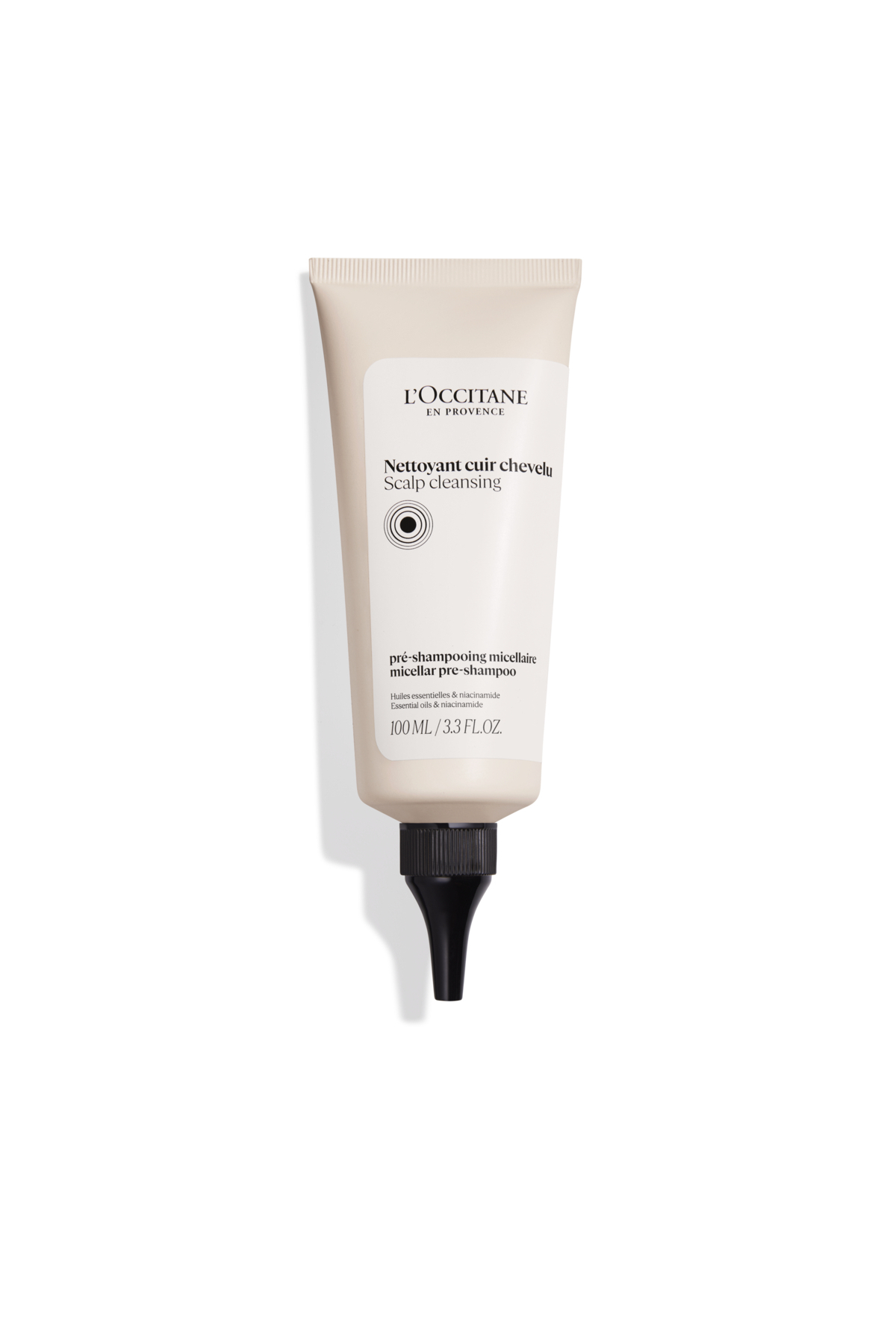 L'Occitane Micellar Ön Yıkama Şampuanı, Saç Derisi için, Prebiyotik, Niasinamid, 100 ml