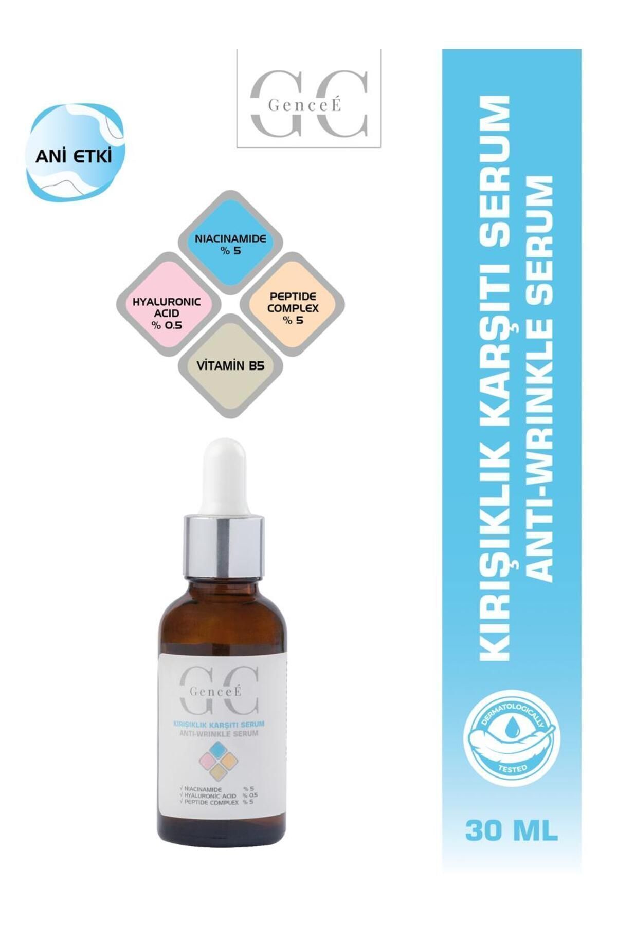 GenceE Dolgunlaştırıcı Ve Kırışıklık Karşıtı Hyalüronik Asit Serum (%5 PEPTİDE VE NİACİNAMİDE) 30 ml