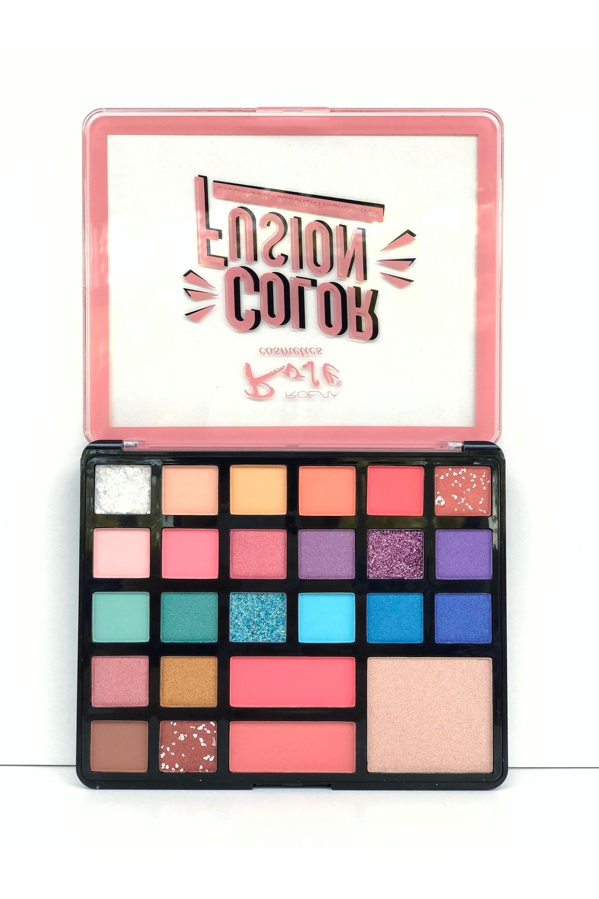 Roesıa Rose Cosmetics Rose Color Fusıon 25'li Far Paleti - Eyeshadow, Blusher, Hıghlıghter