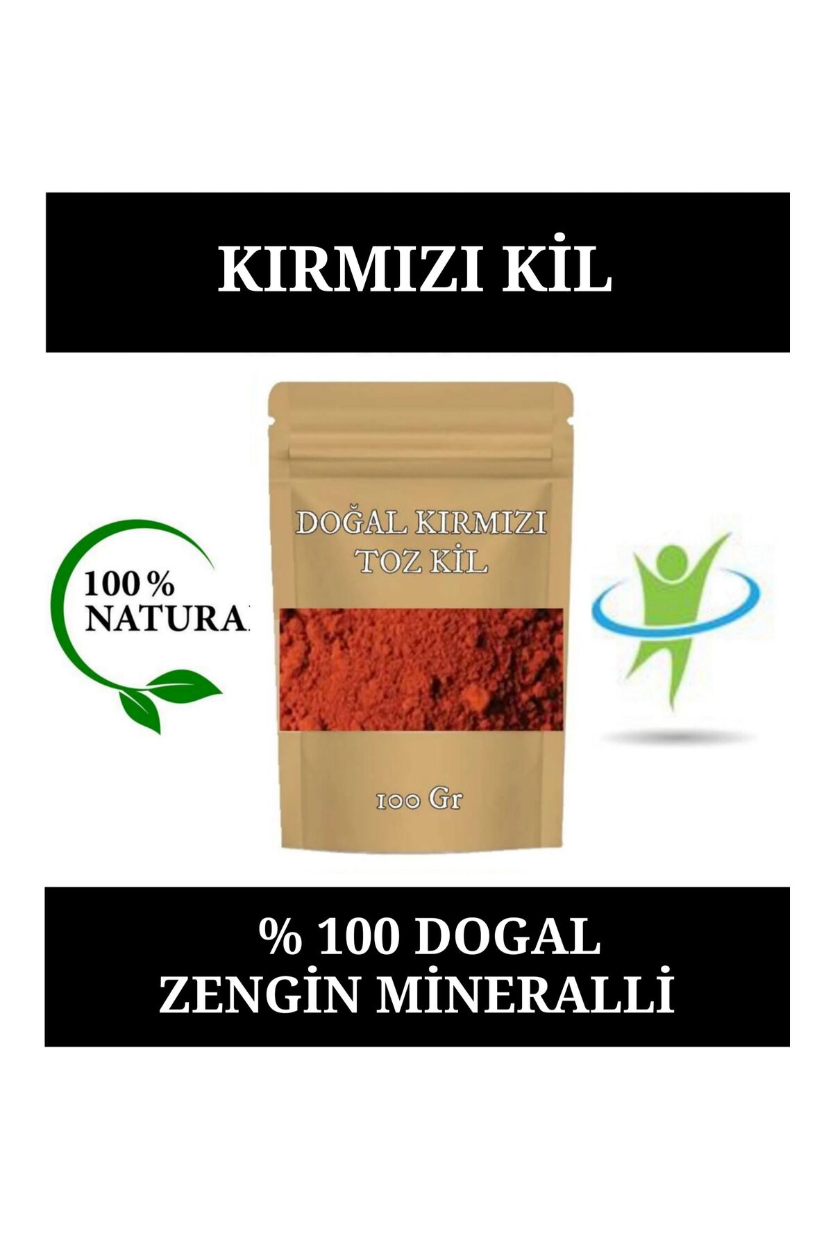 E.M.S AVM KIRMIZI KİL DOĞAL YÜZ MASKESİ KIRMIZI KİL MASKESİ KIRMIZI TOZ KİL 100 GR.