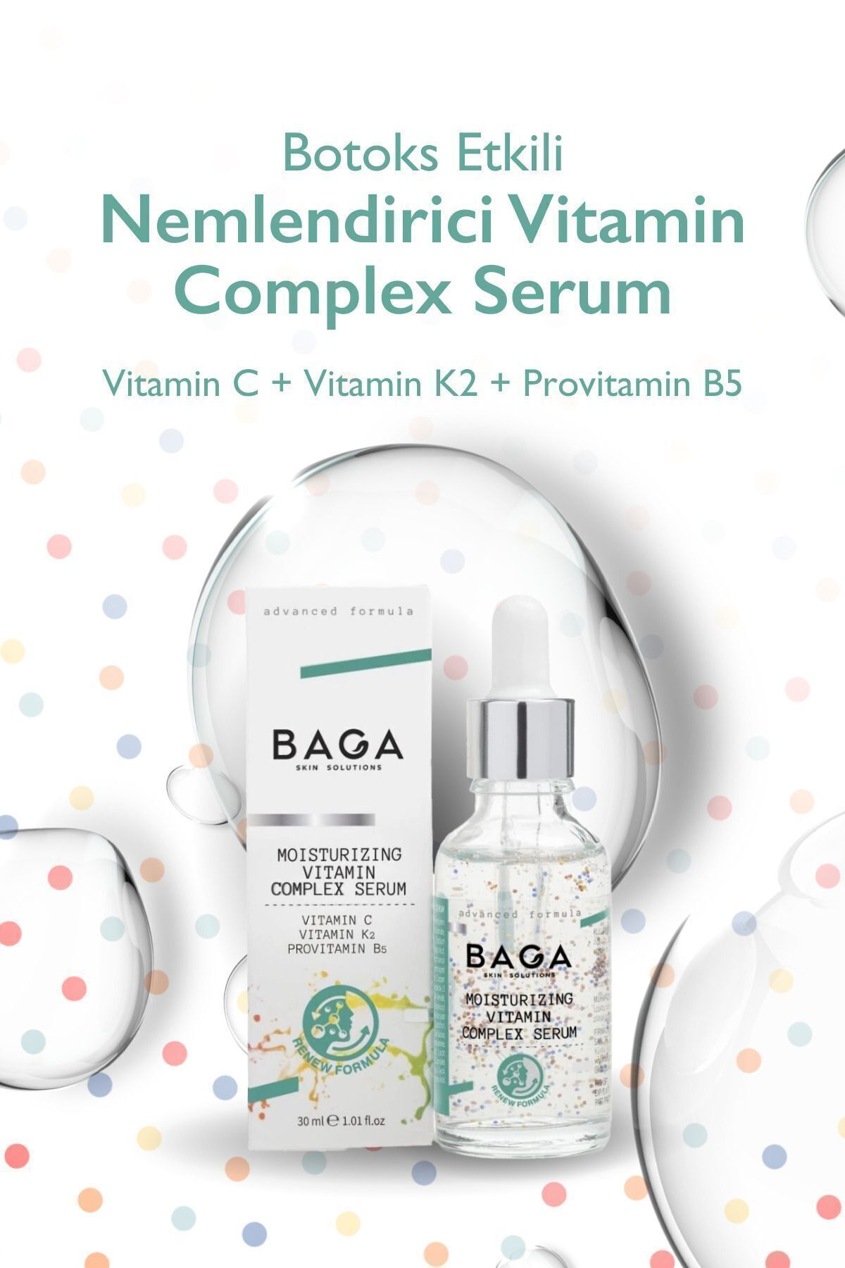 Baga Botoks Etkili Nemlendirici Vitamin Complex Serum