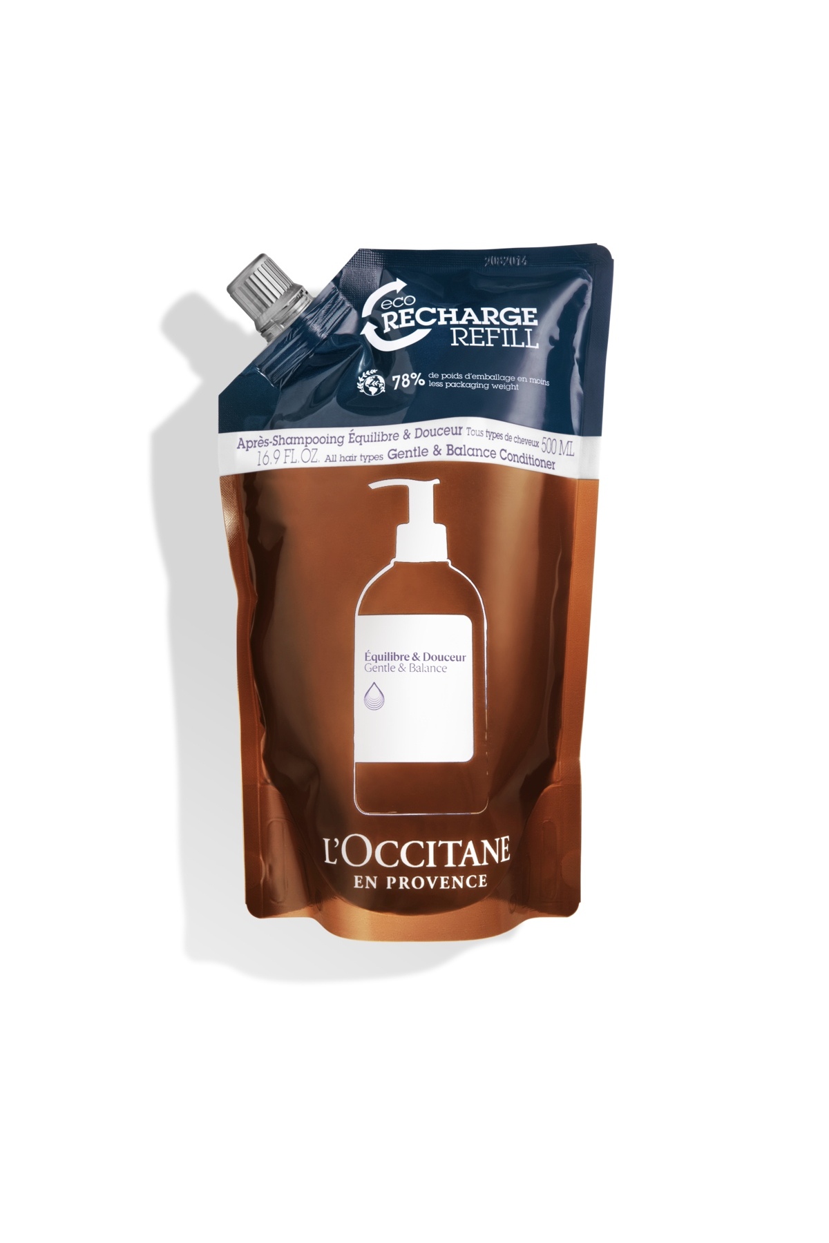 L'Occitane Dengeleyici Saç Kremi Eko Yedek (Refill), Tüm Saç Tipleri için, Prebiyotik, 500 ml